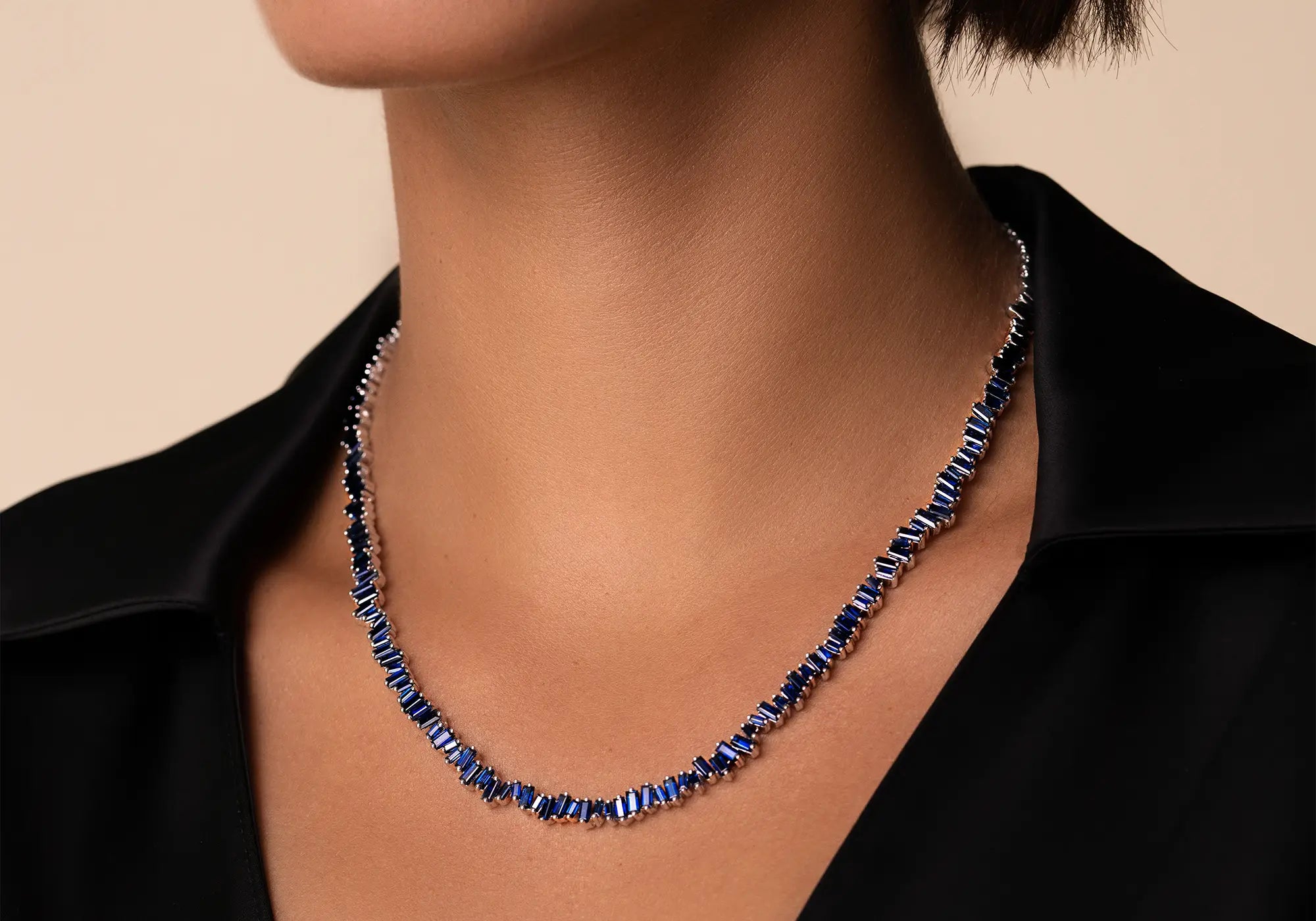 18k tennis necklace