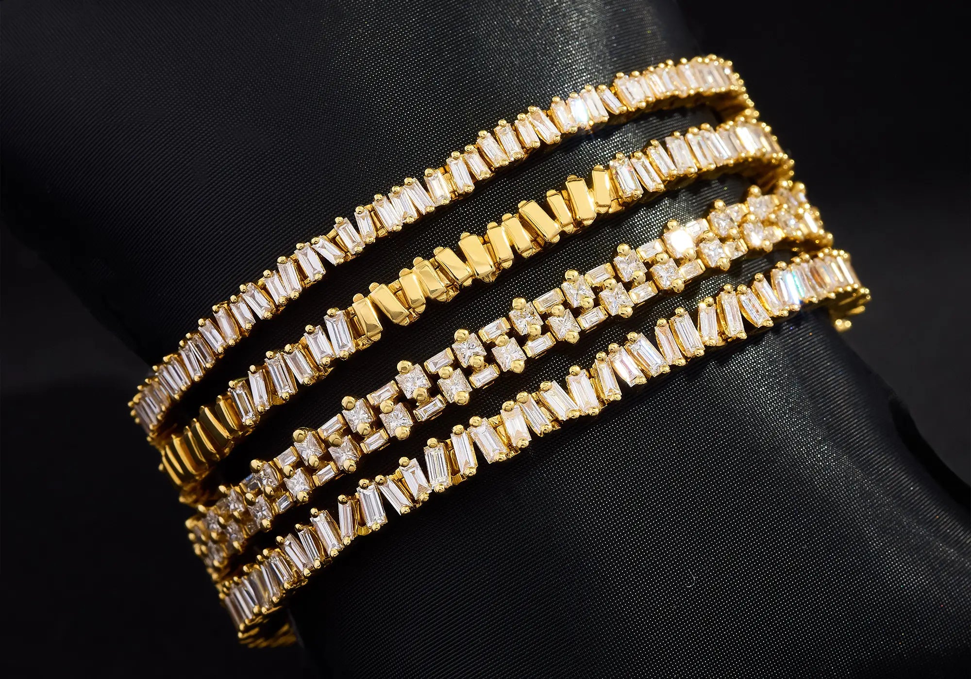 18k diamond tennis bracelets