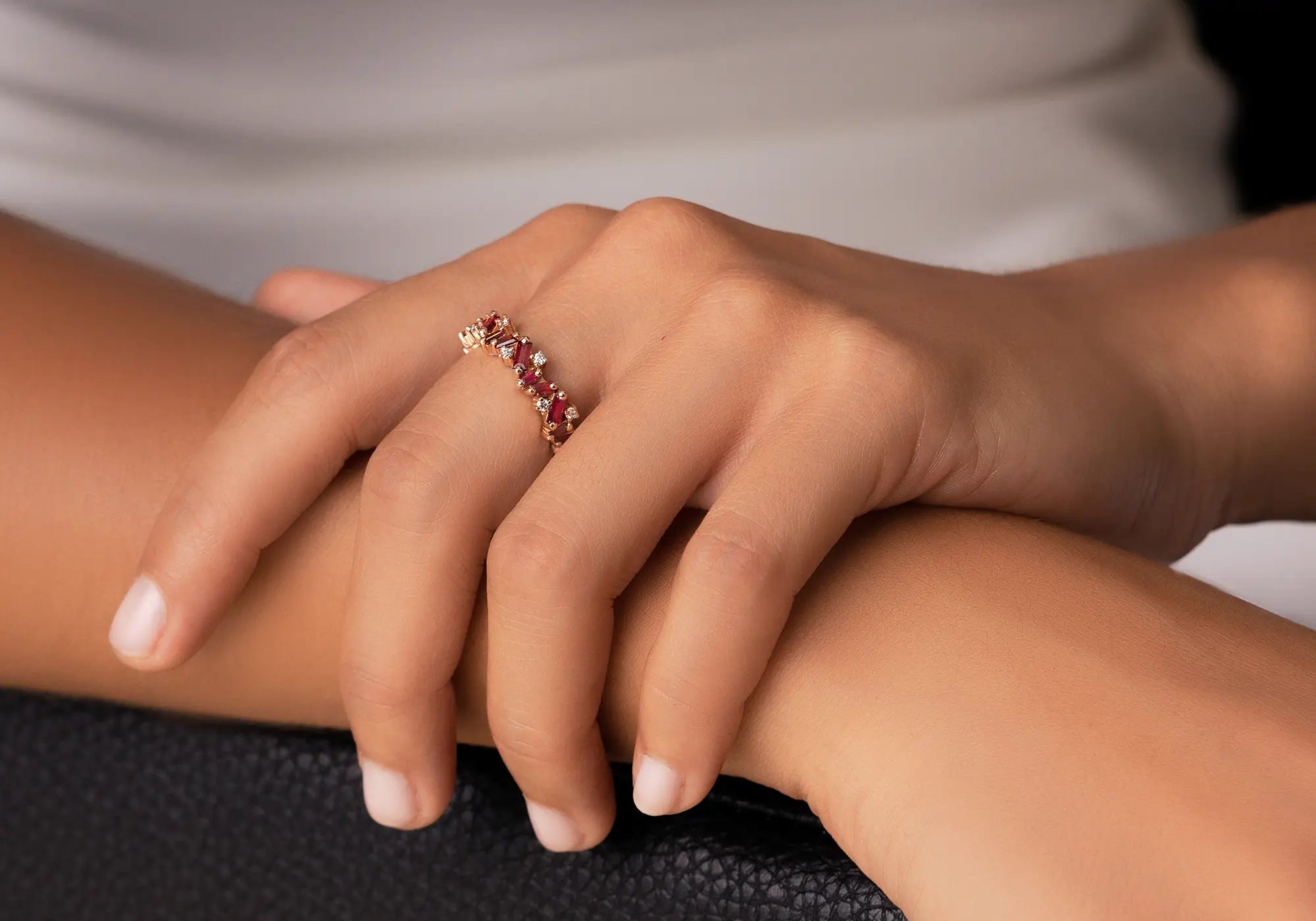 Suzanne Kalan Rudy Eternity Band in 18k gold