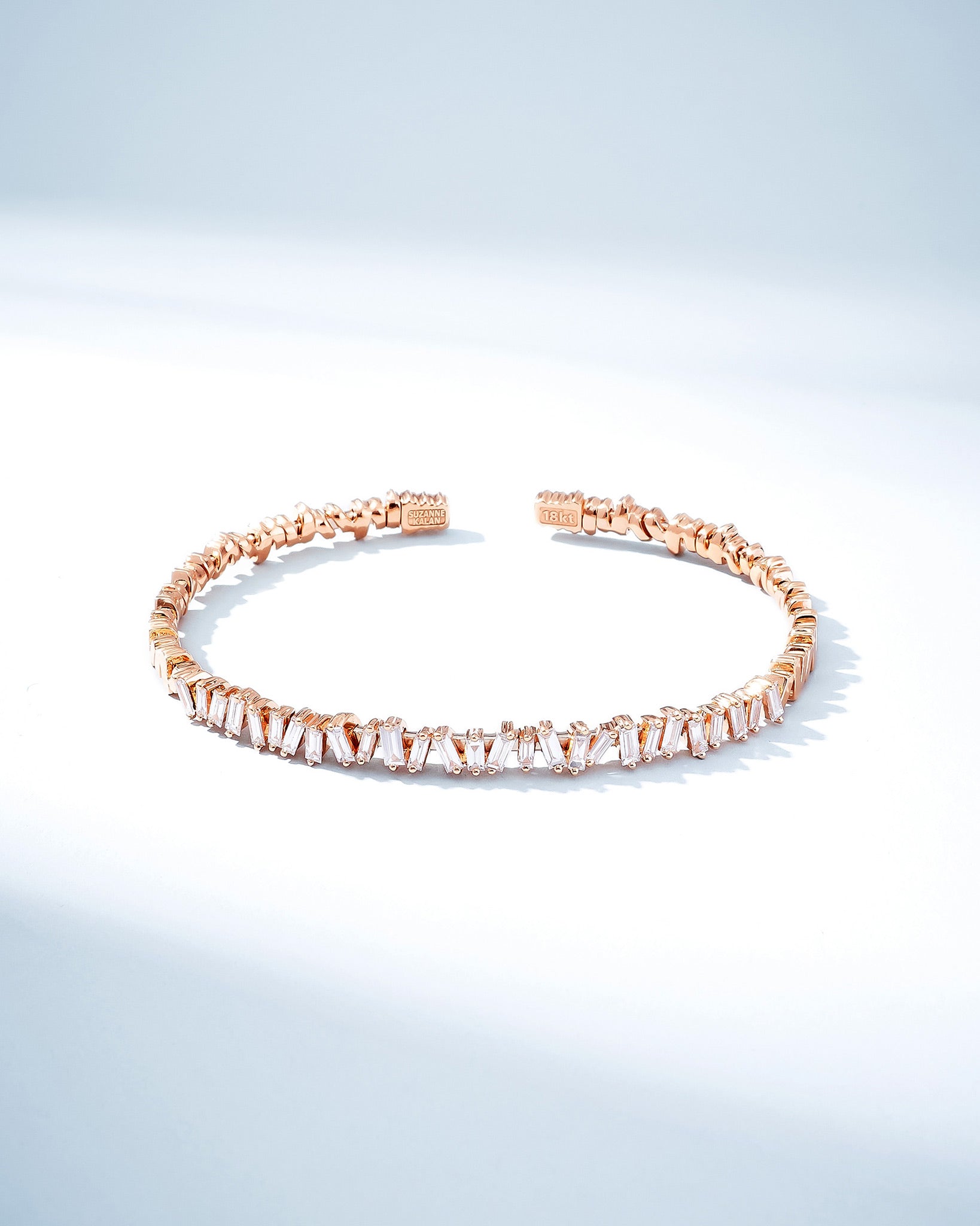 Suzanne Kalan Classic Diamond Bangle in 18k rose gold