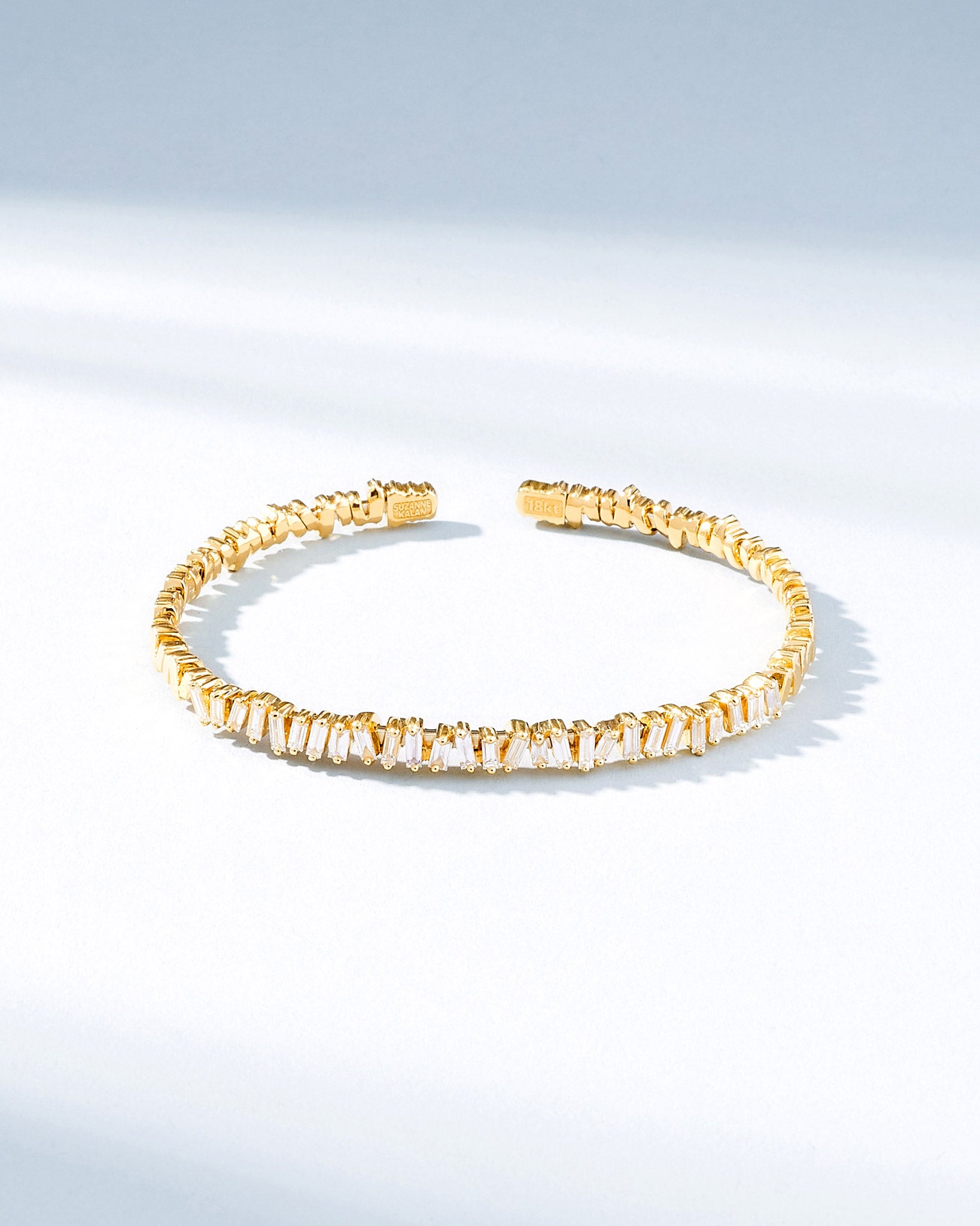 Suzanne Kalan Classic Diamond Bangle in 18k yellow gold