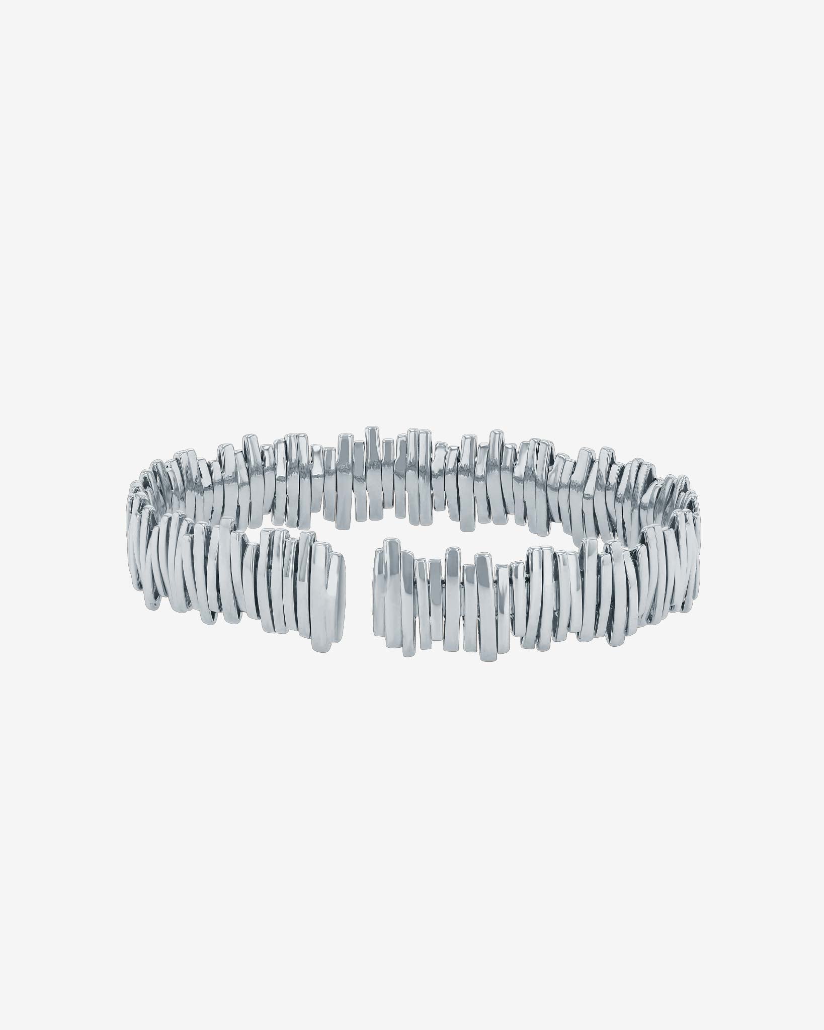 Suzanne Kalan Classic Gold Milli Bangle in 18k white gold