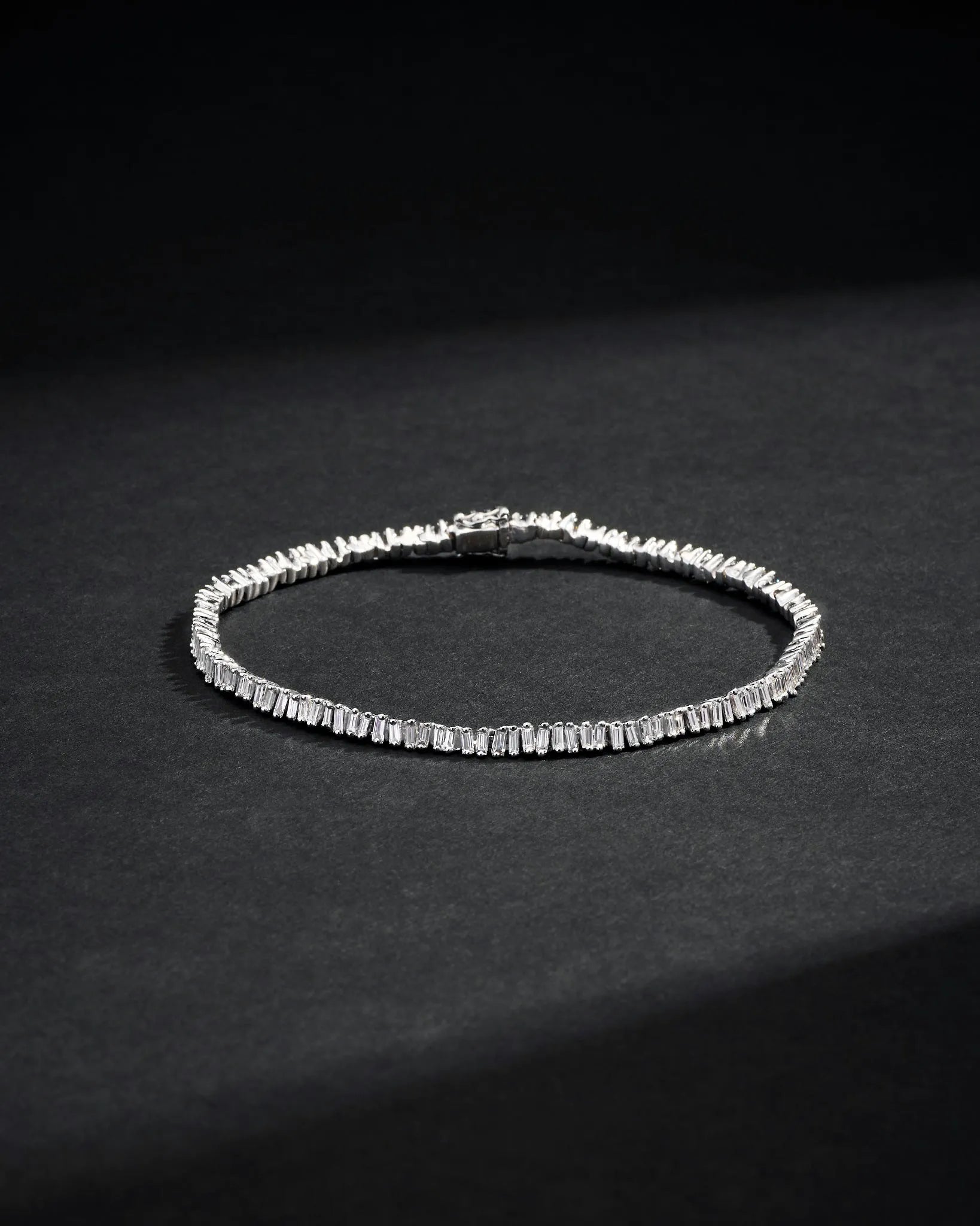 Suzanne Kalan Men's Classic Diamond Mini Tennis Bracelet in 18k white gold
