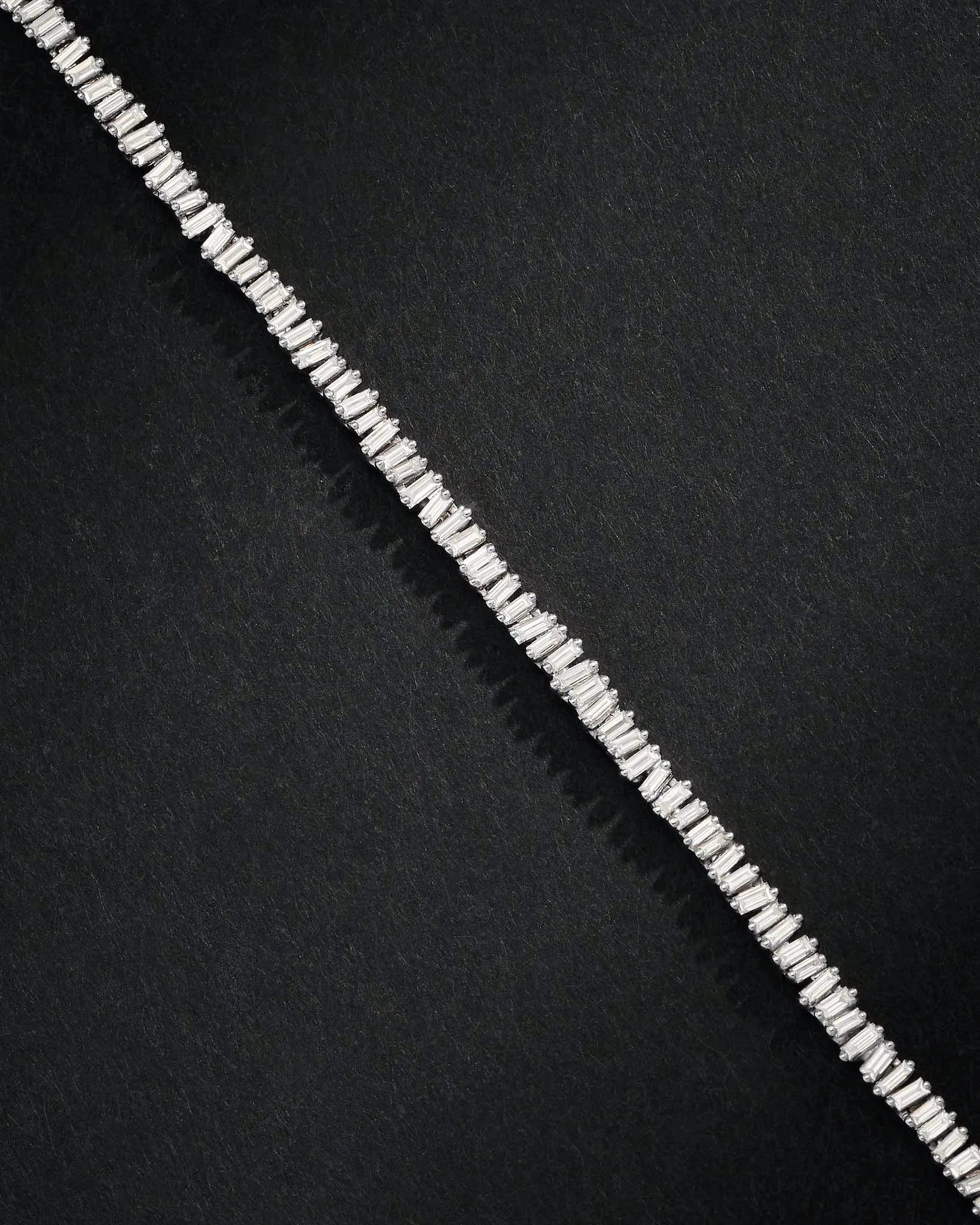 Suzanne Kalan Men's Classic Diamond Mini Tennis Bracelet in 18k white gold