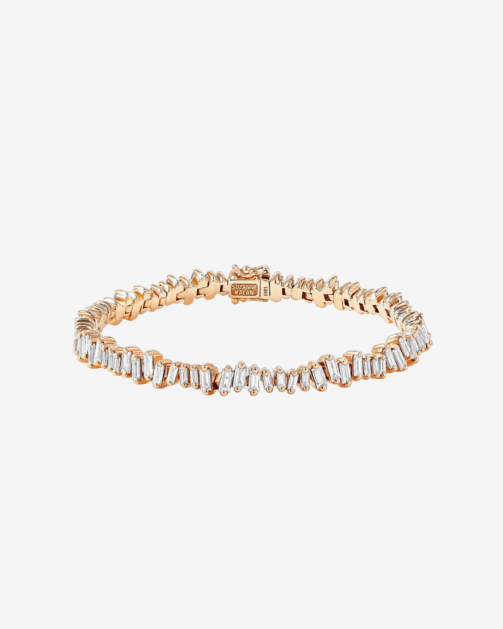 Suzanne Kalan Bold Diamond Tennis Bracelet in 18k rose gold
