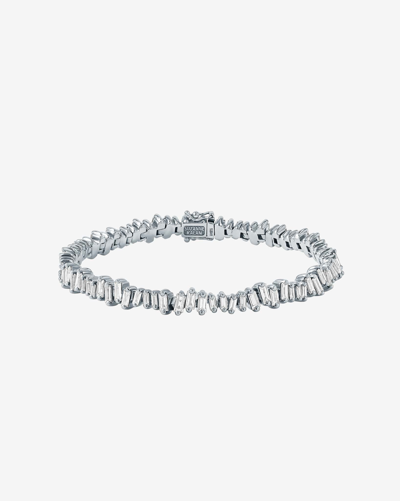 Suzanne Kalan Bold Diamond Tennis Bracelet in 18k white gold
