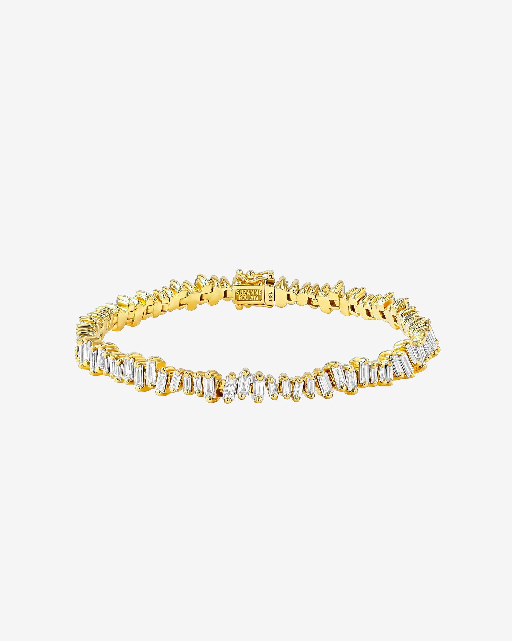 Suzanne Kalan Bold Diamond Tennis Bracelet in 18k yellow gold