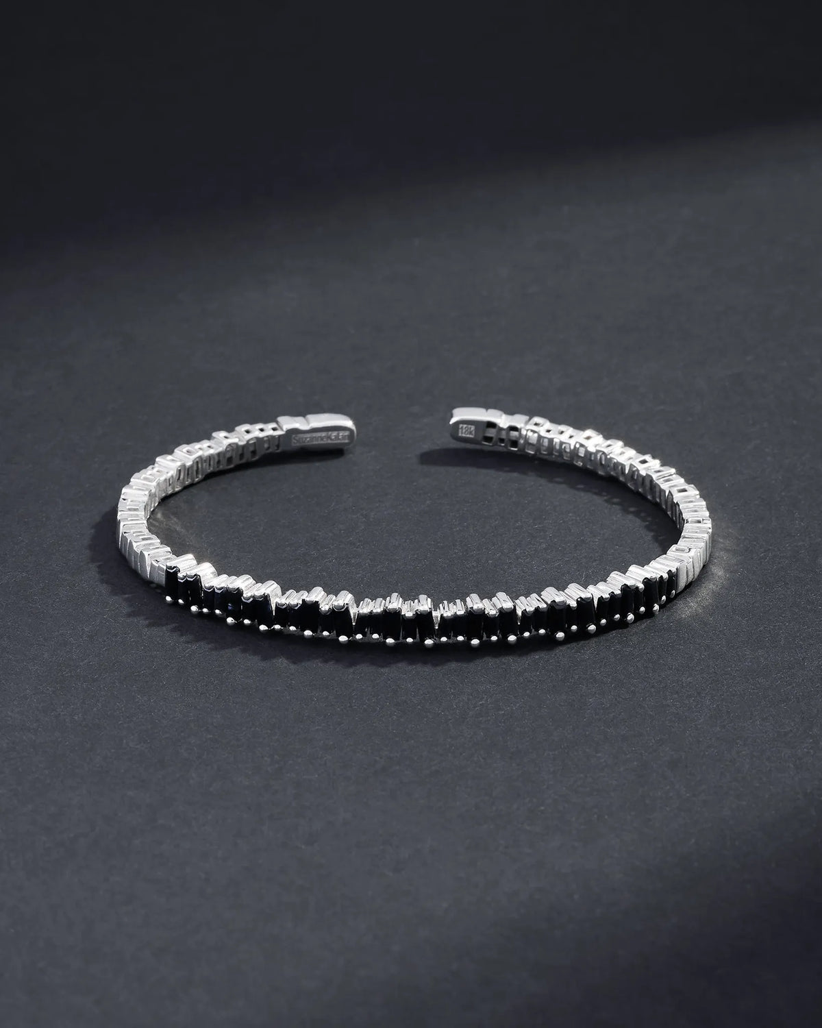 Bold Black Sapphire Bangle Bracelet | Men's Jewelry | Suzanne Kalan®