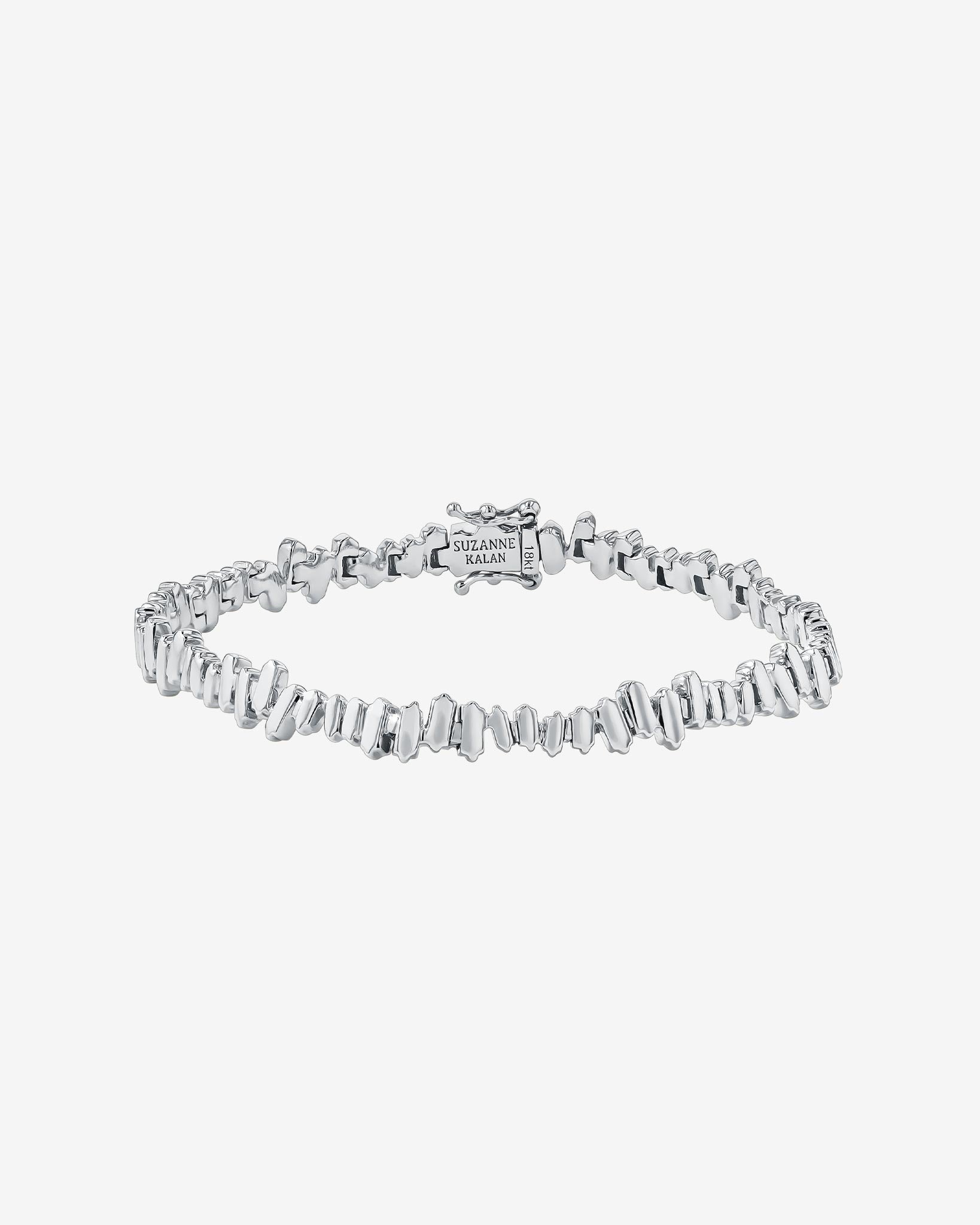 Suzanne Kalan Golden Tennis Bracelet in 18k white gold