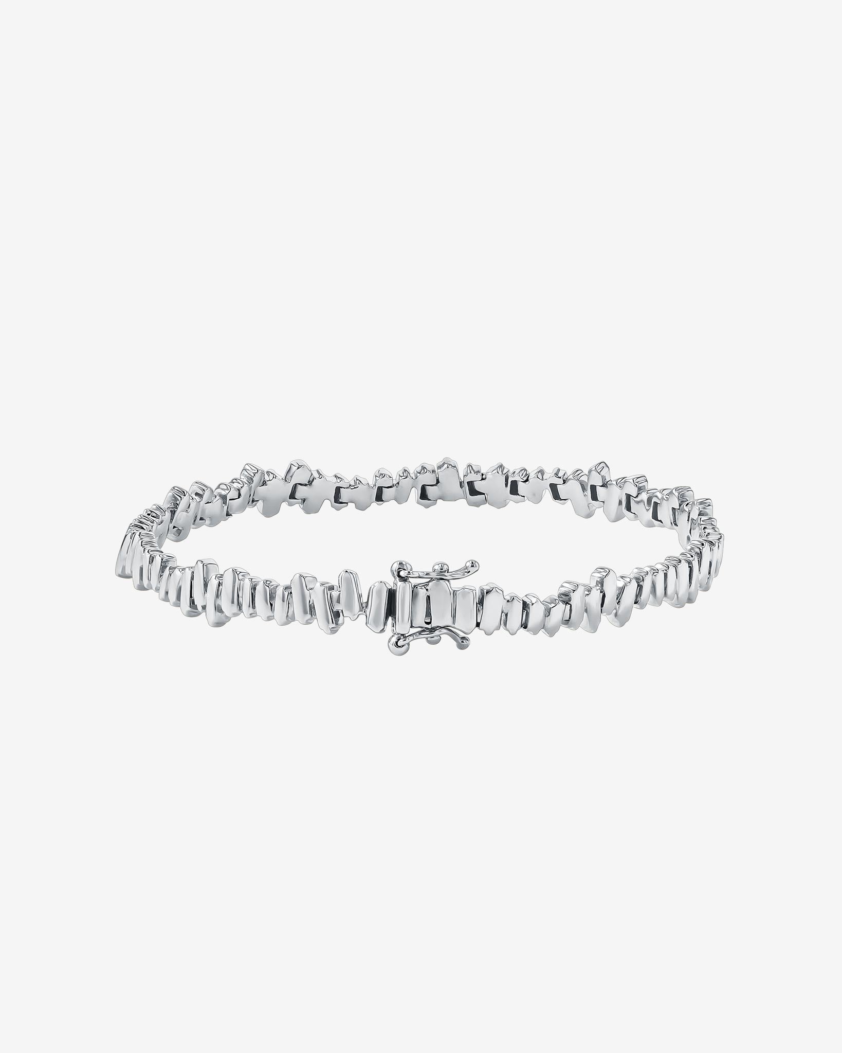 Suzanne Kalan Golden Tennis Bracelet in 18k white gold