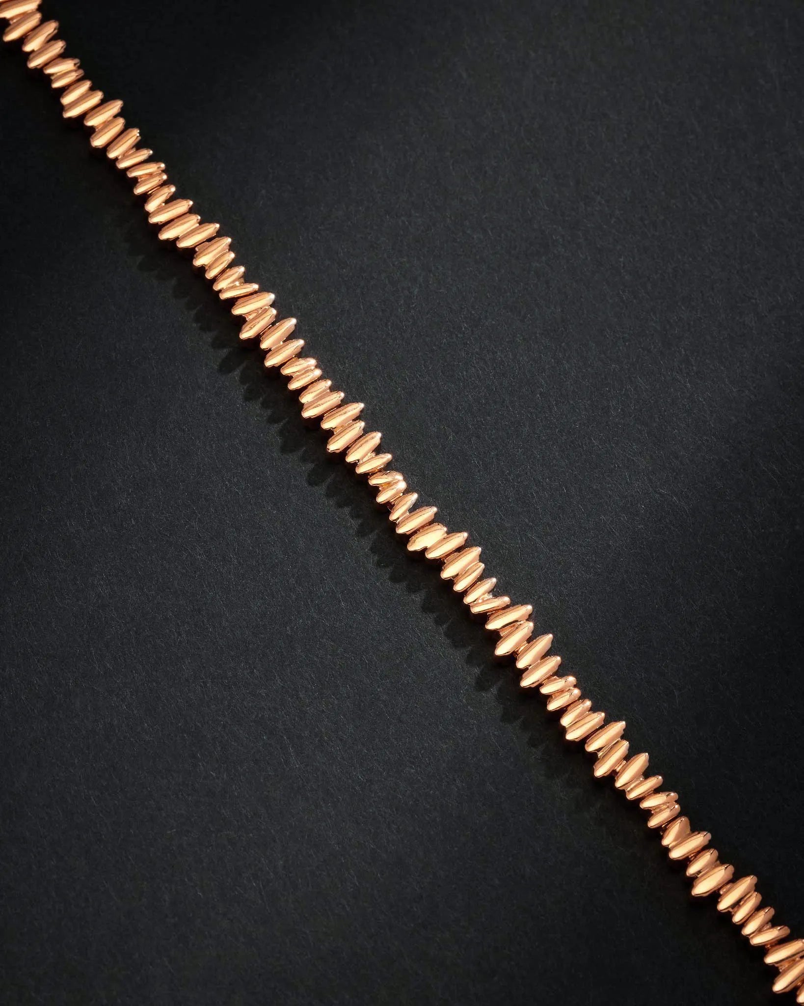 Suzanne Kalan Men's Golden Tennis Bracelet in 18k rose gold