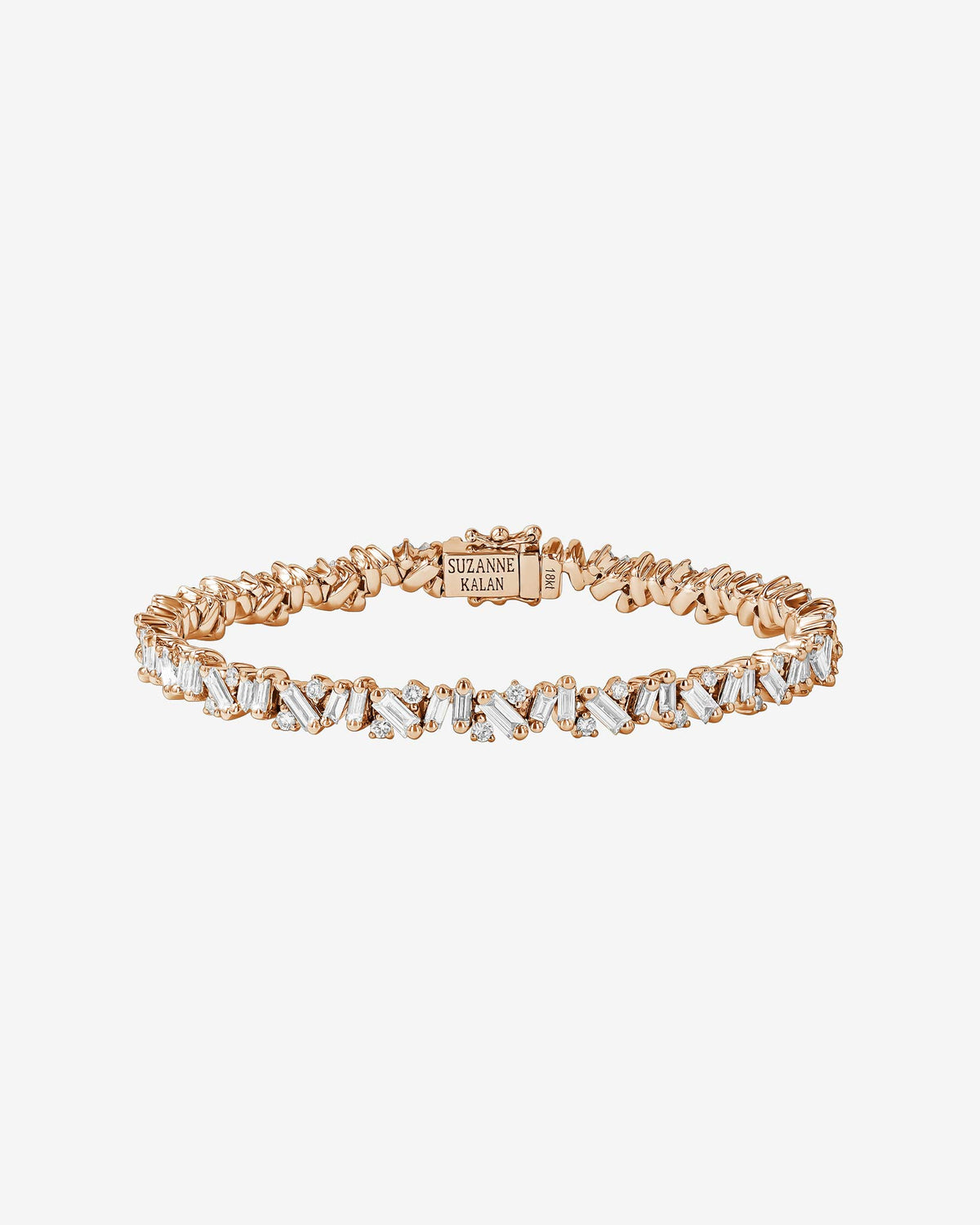 Suzanne Kalan Frenzy Diamond Tennis Bracelet in 18k rose gold