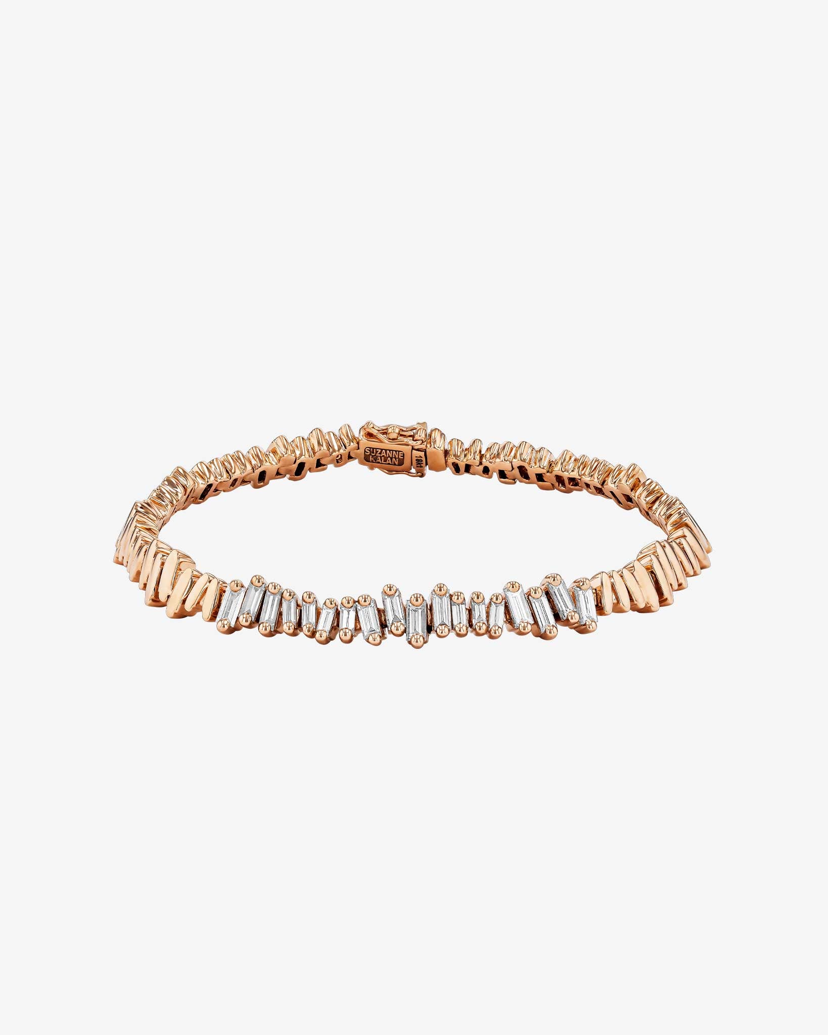 Suzanne Kalan Golden Diamond ID Bracelet in 18k rose gold