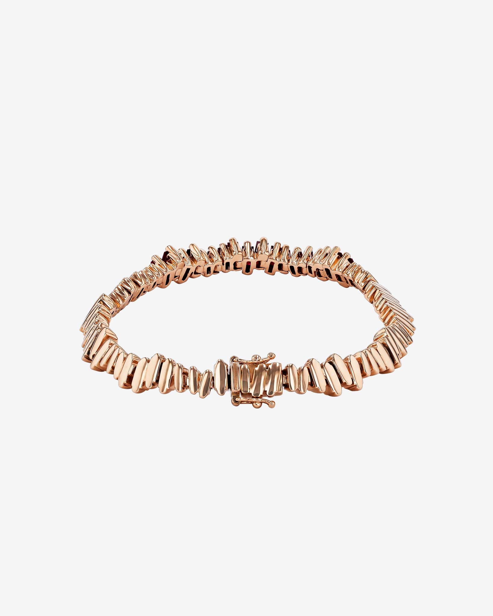 Suzanne Kalan Golden Ruby ID Bracelet in 18k rose gold