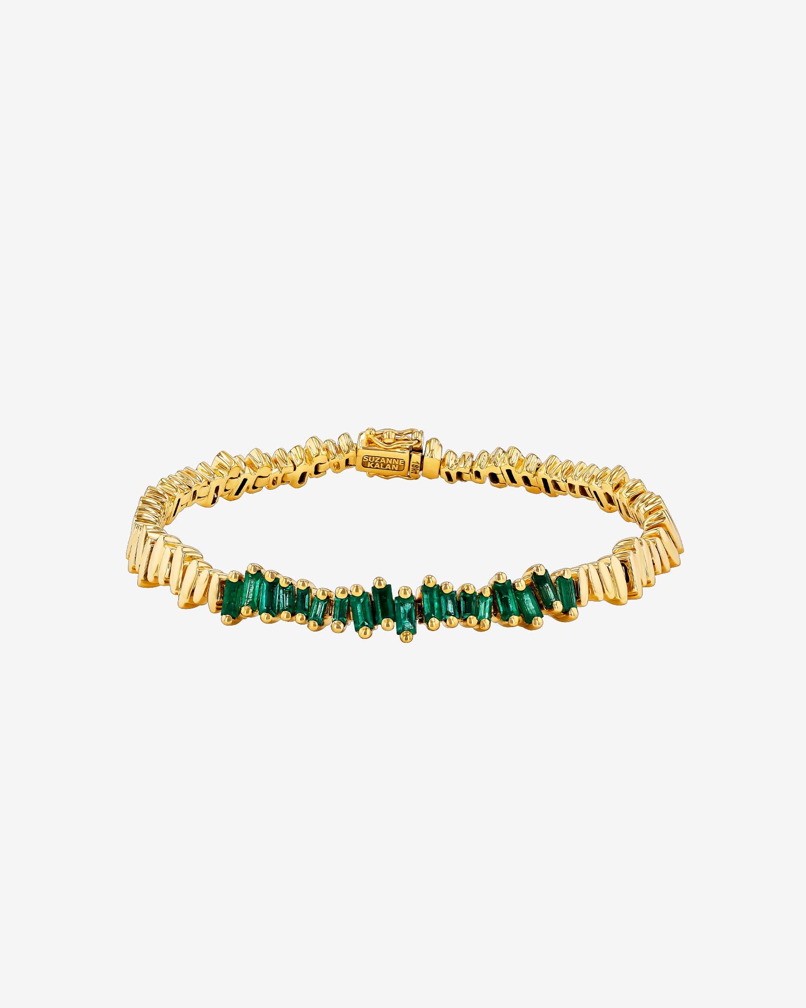 Suzanne Kalan Golden Emerald ID Bracelet in 18k yellow gold