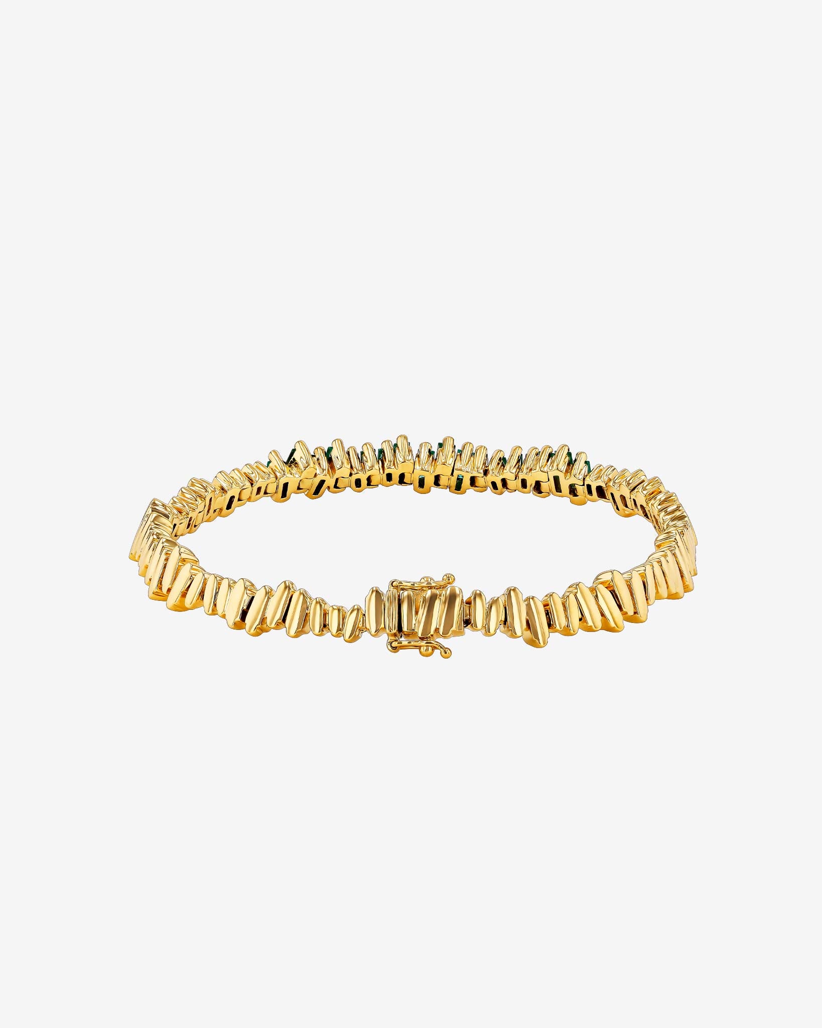 Suzanne Kalan Golden Emerald ID Bracelet in 18k yellow gold