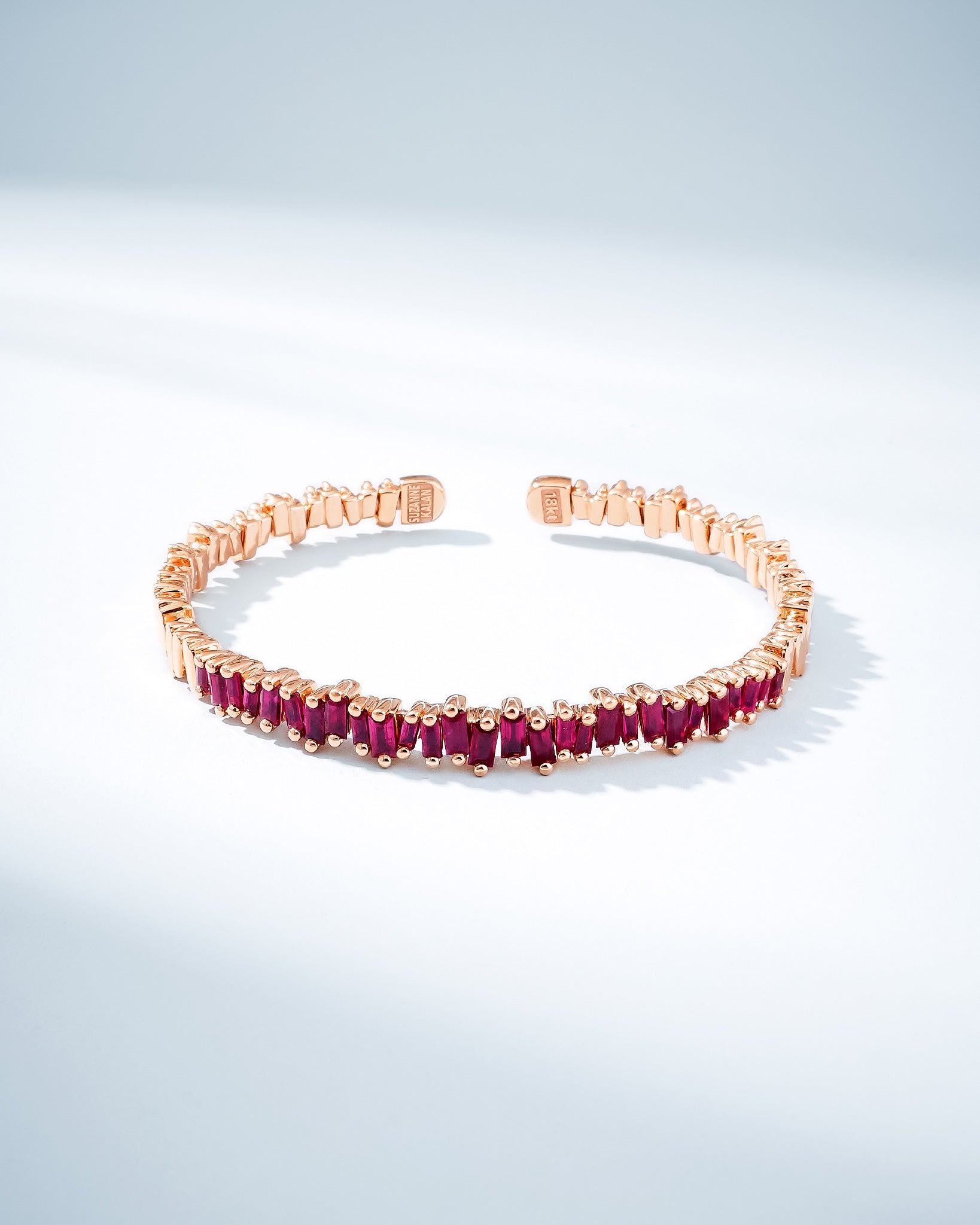 Suzanne Kalan Bold Reborn Ruby Bangle in 18k rose gold