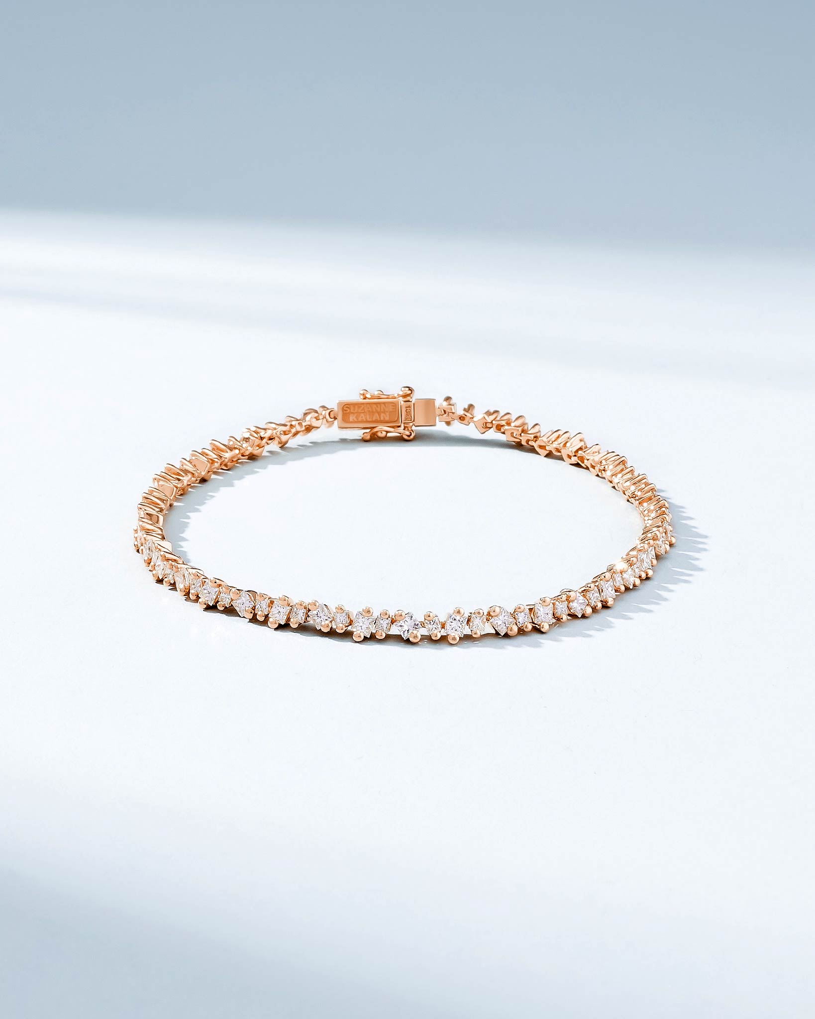 Suzanne Kalan La Fantaisie Cosmic Diamond Tennis Bracelet in 18k rose gold