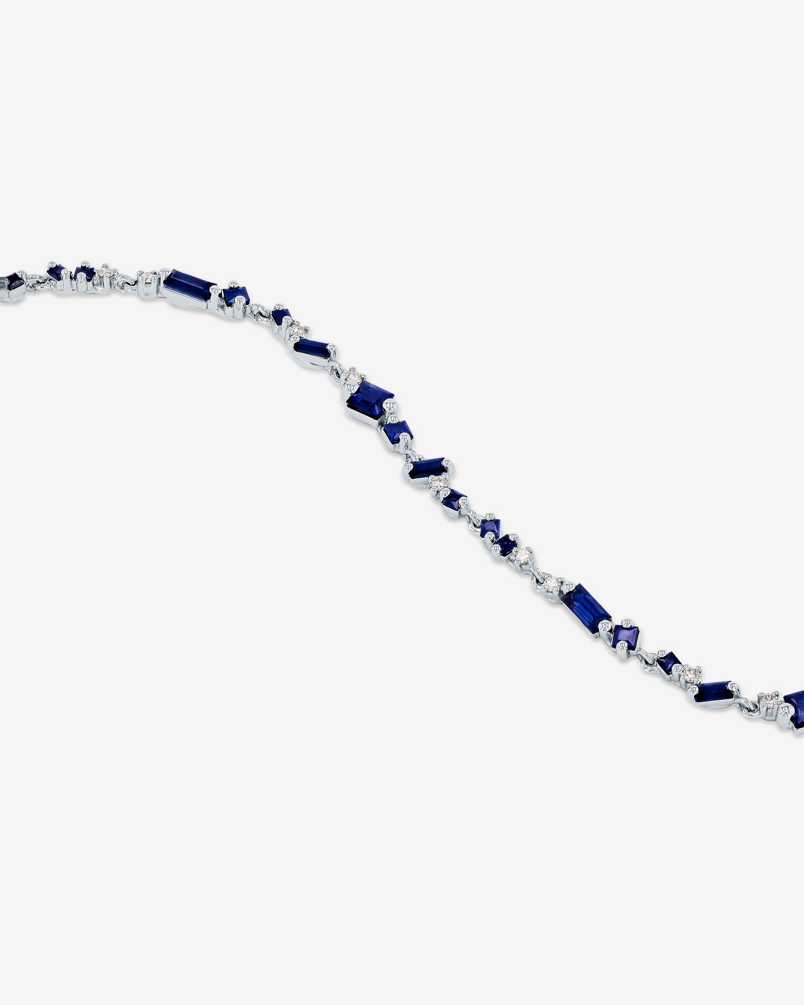 Suzanne Kalan La Fantaisie Star Dust Dark Blue Sapphire Bracelet in 18k white gold