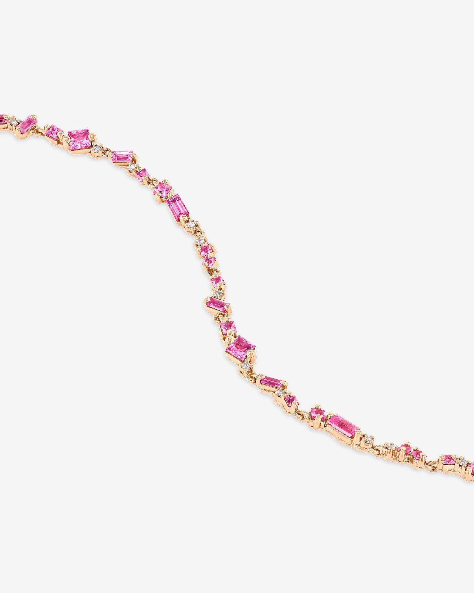 Suzanne Kalan La Fantaisie Star Dust Pink Sapphire Bracelet in 18k rose gold