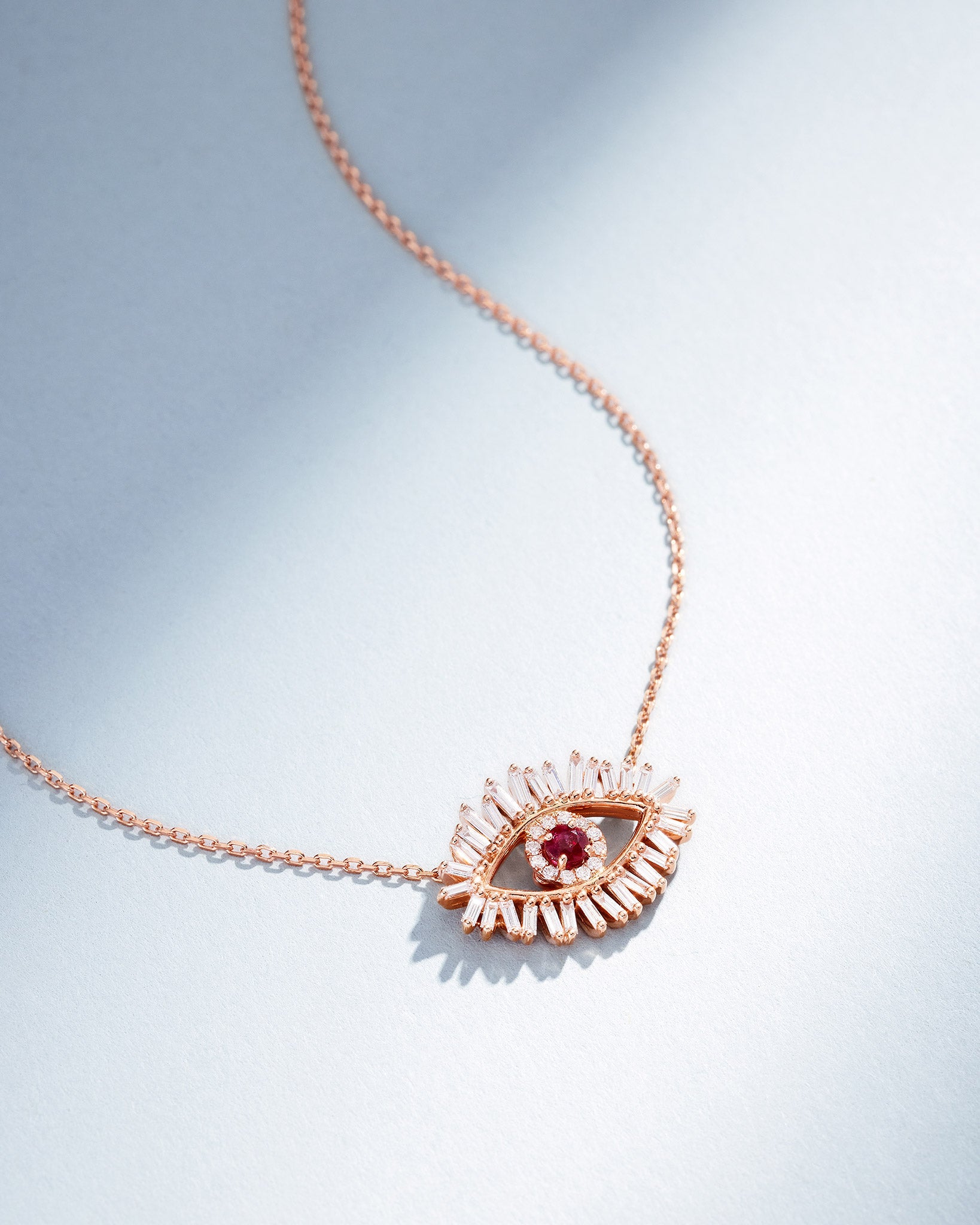 Evil Eye Midi Ruby Pendant Evil Eye Jewelry Suzanne Kalan®