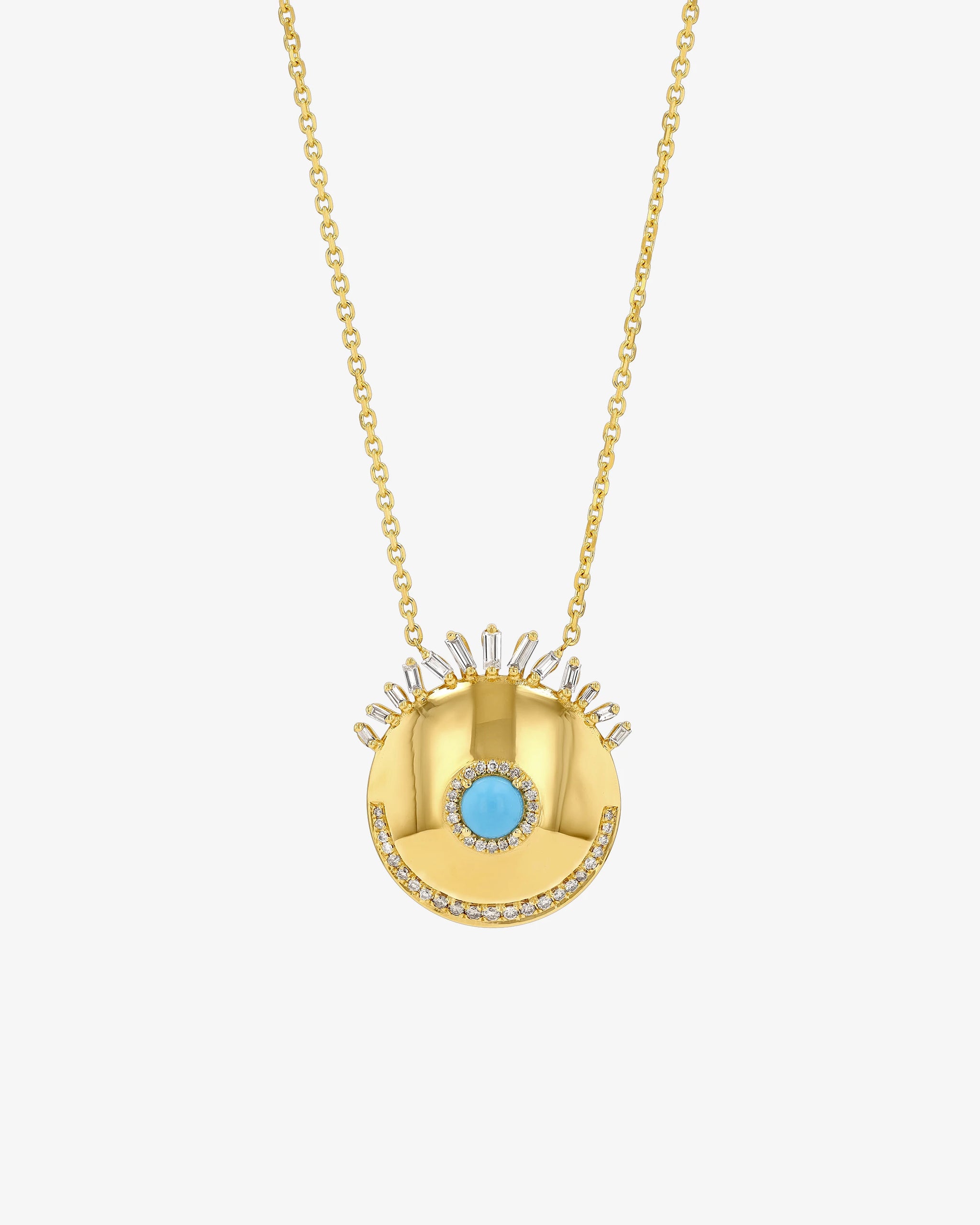 Evil Eye Milli Turquoise Sunrise Pendant Necklace | Suzanne Kalan®