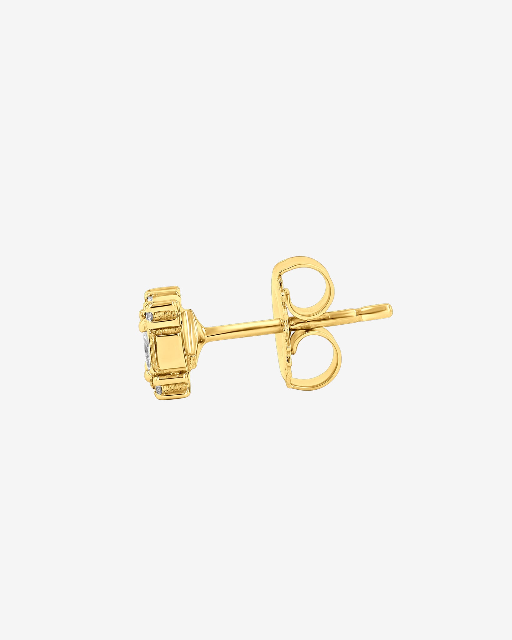Suzanne Kalan Princess Mini Diamond Studs in 18k yellow gold