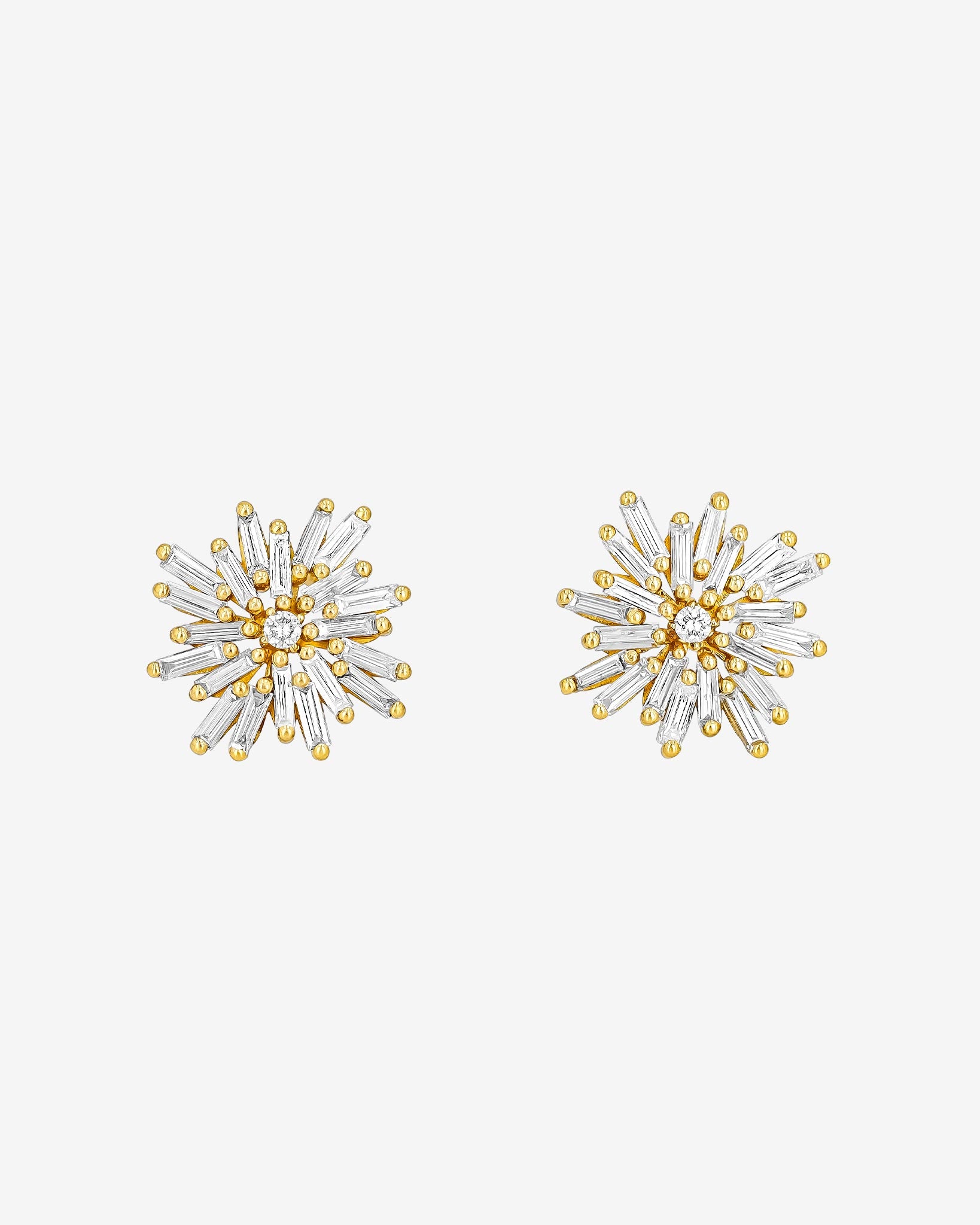 Suzanne Kalan Classic Diamond Spark Studs in 18k yellow gold