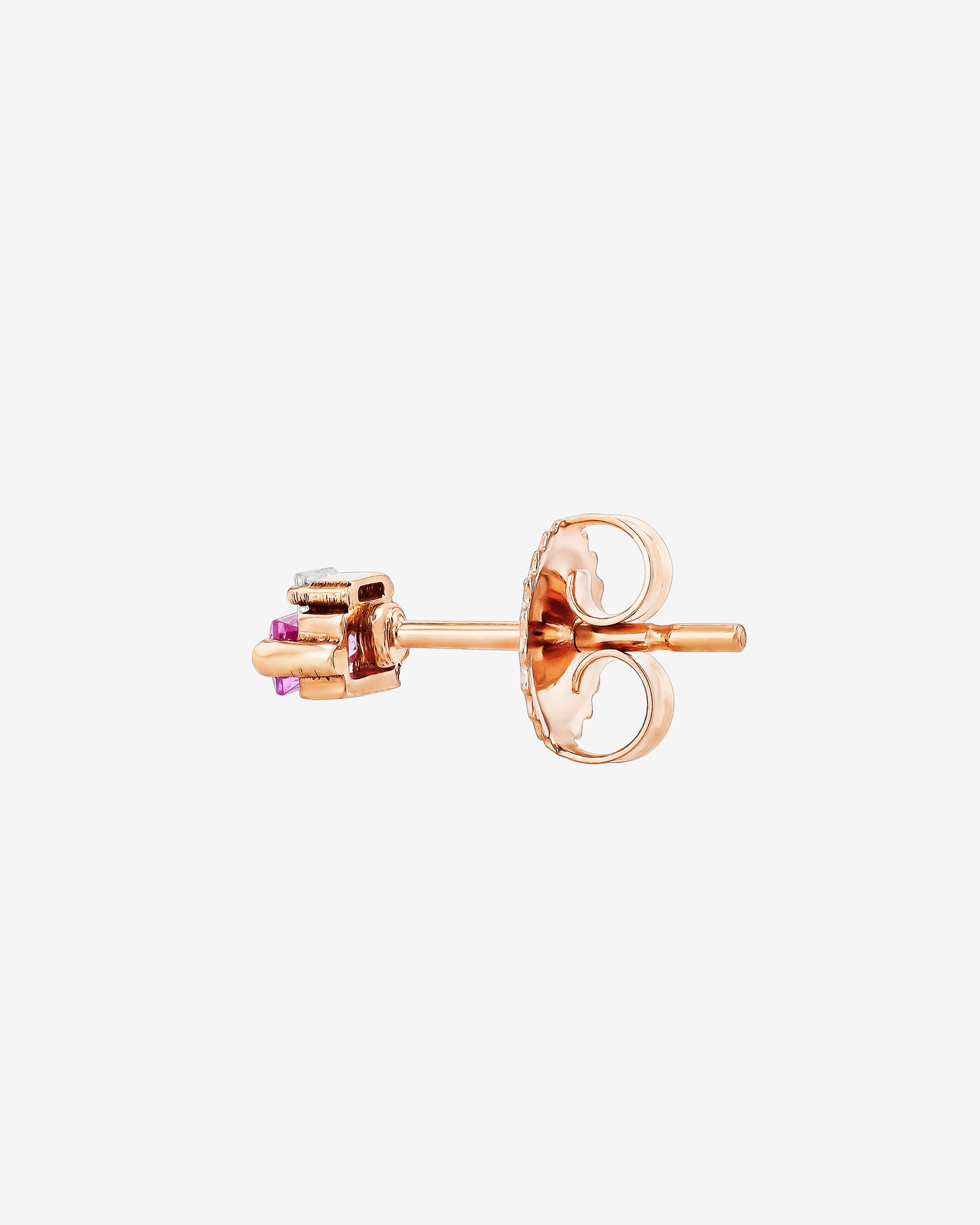 Suzanne Kalan Bold Pink Sapphire Mini Studs in 18k rose gold