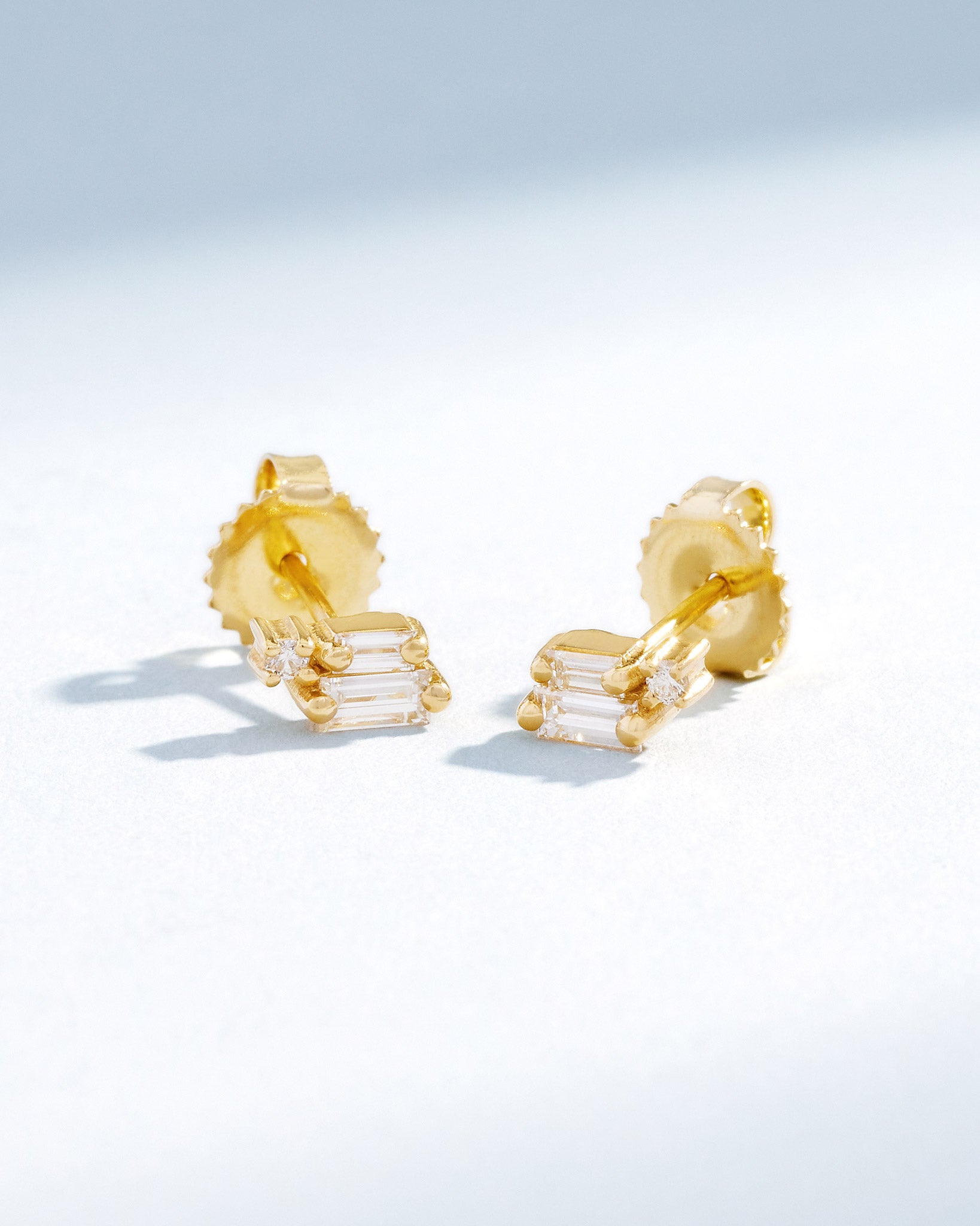 Suzanne Kalan Bold Burst Diamond Studs in 18k yellow gold