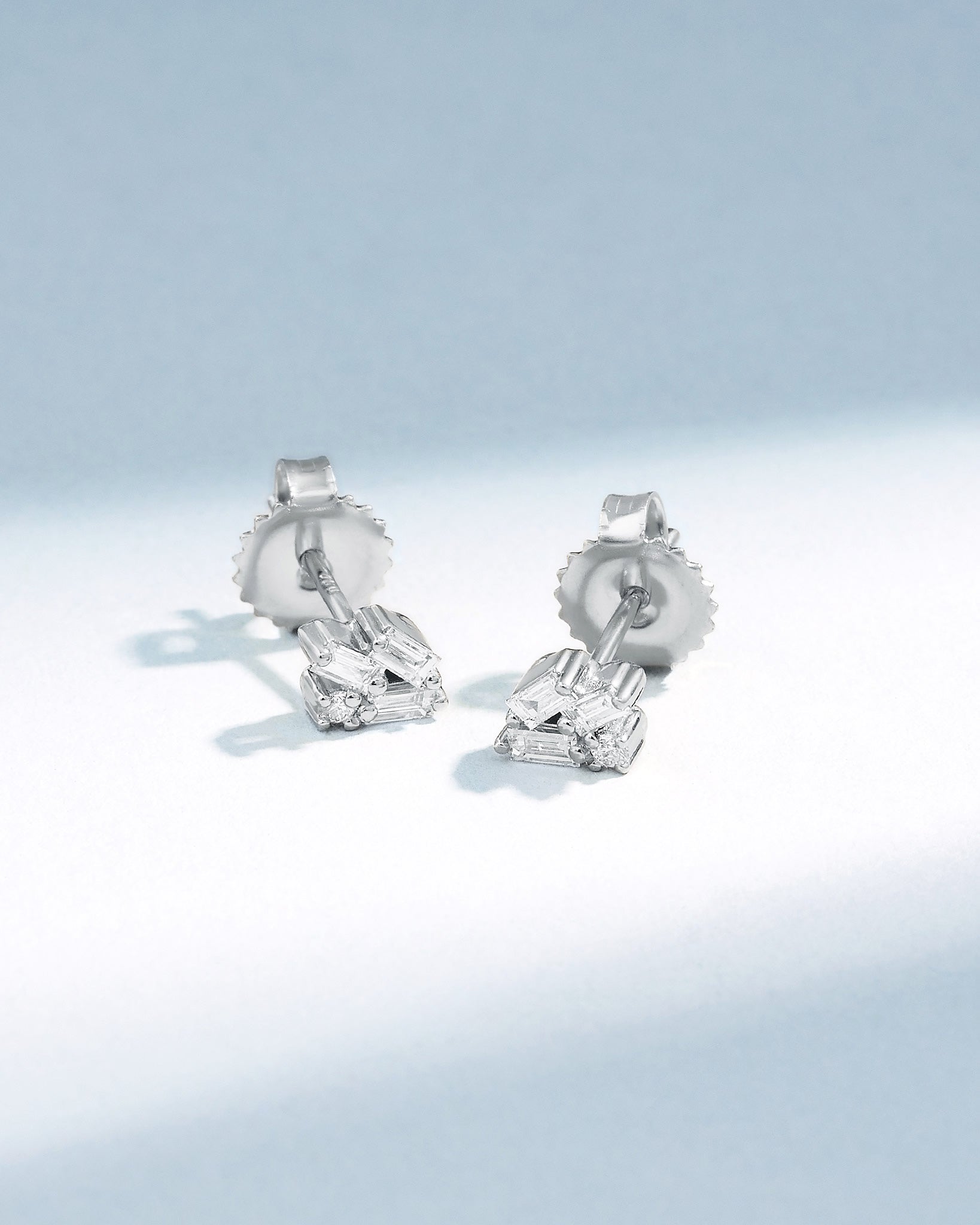 Suzanne Kalan Bold Cluster Diamond Studs in 18k white gold