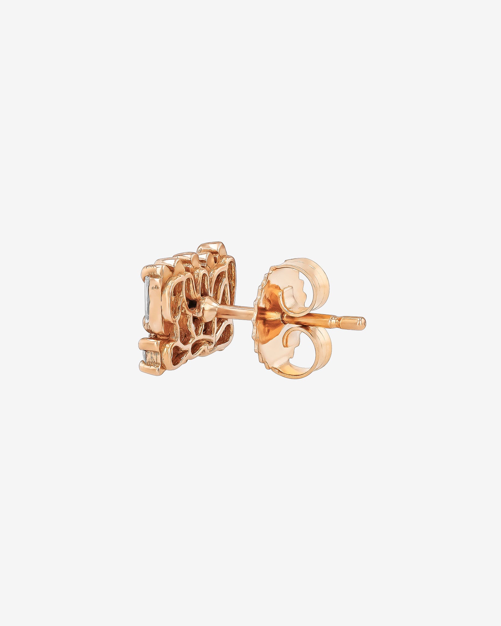 Suzanne Kalan Short Stack Diamond Studs in 18k rose gold