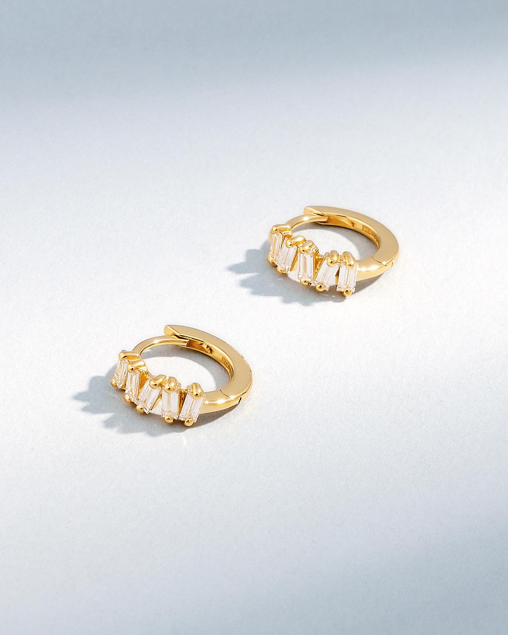 Suzanne Kalan Bold Diamond Huggies in 18k yellow gold