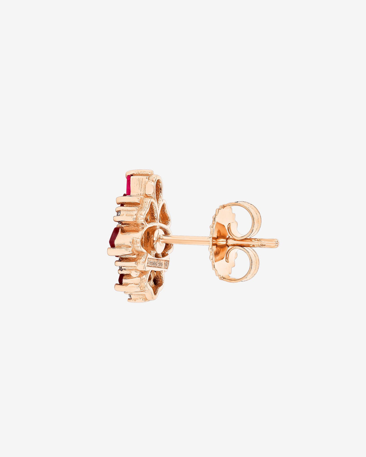 Suzanne Kalan La Fantaisie Star Ruby Studs in 18k rose gold