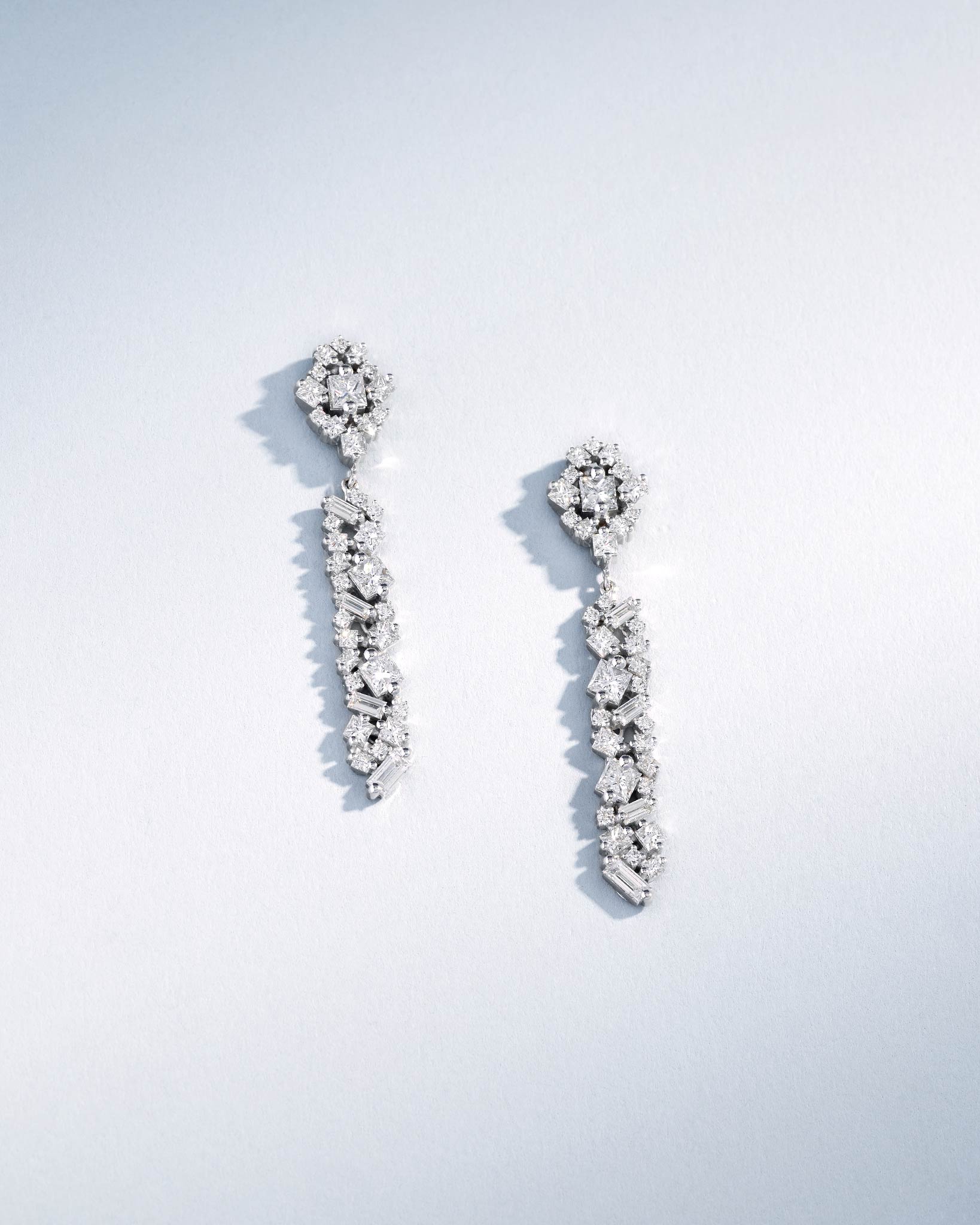 La Fantaisie Sunbeam Diamond Drop Earrings