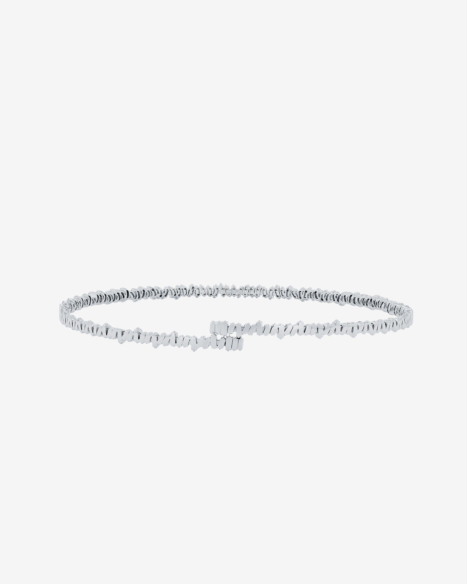 Suzanne Kalan Classic Diamond Half Baguette Choker in 18k white gold