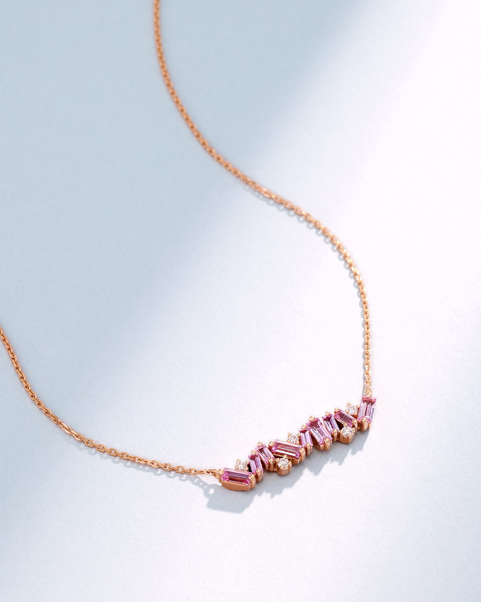 Frenzy Pink Sapphire Bar Pendant SUZANNE KALAN®