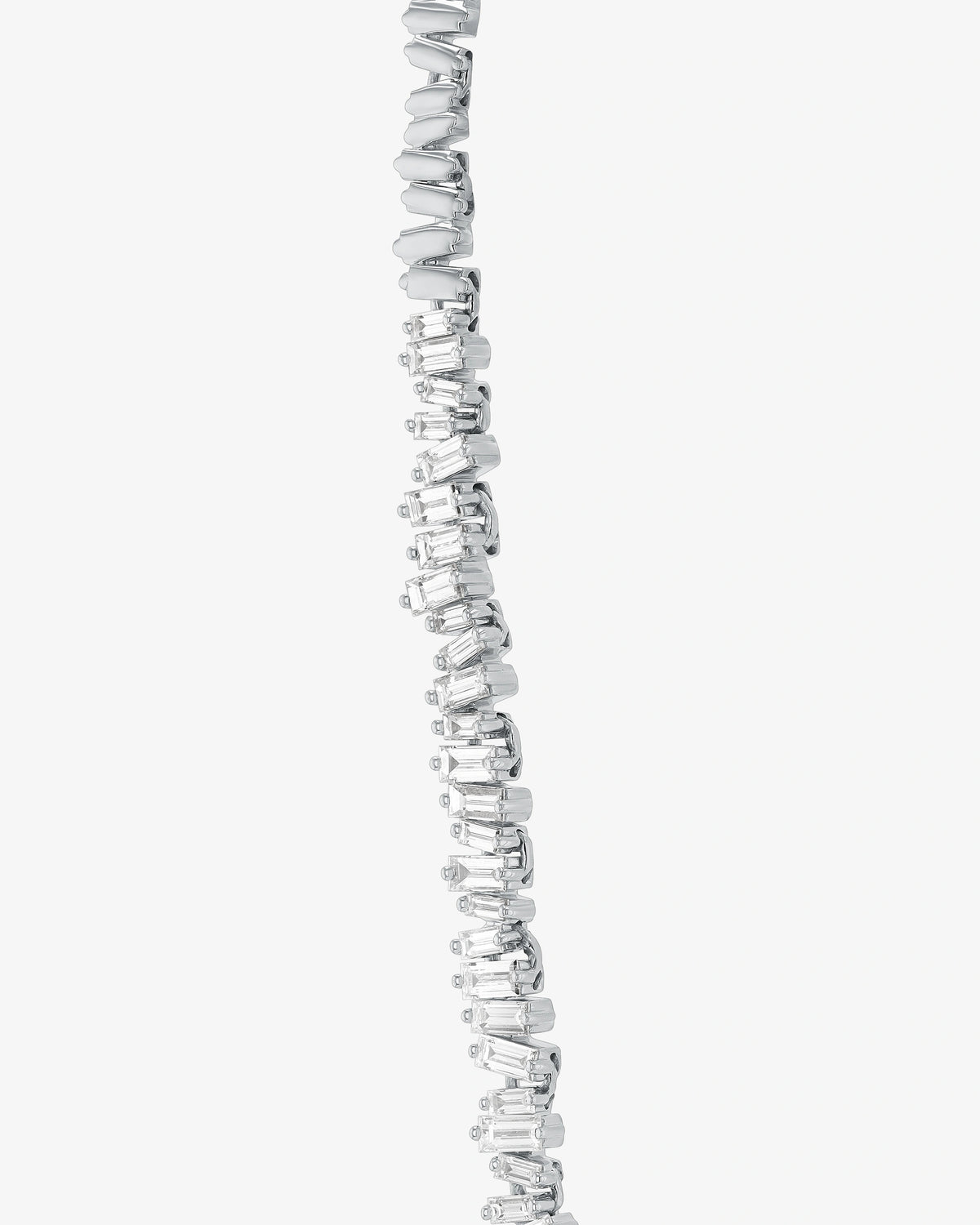 Suzanne Kalan Bold Diamond Tennis Necklace in 18k white gold