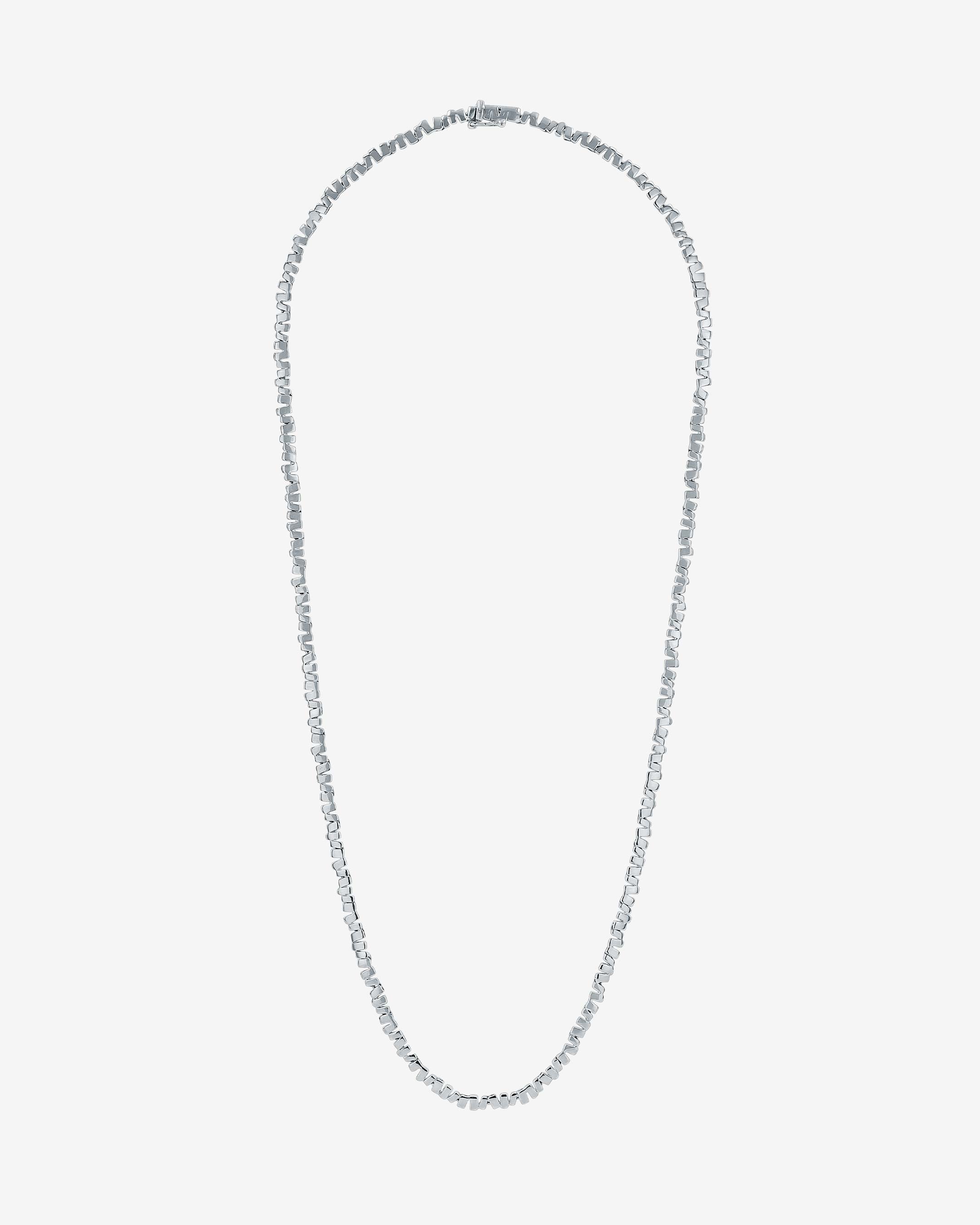 Suzanne Kalan Golden Mini Tennis Necklace in 18k white gold