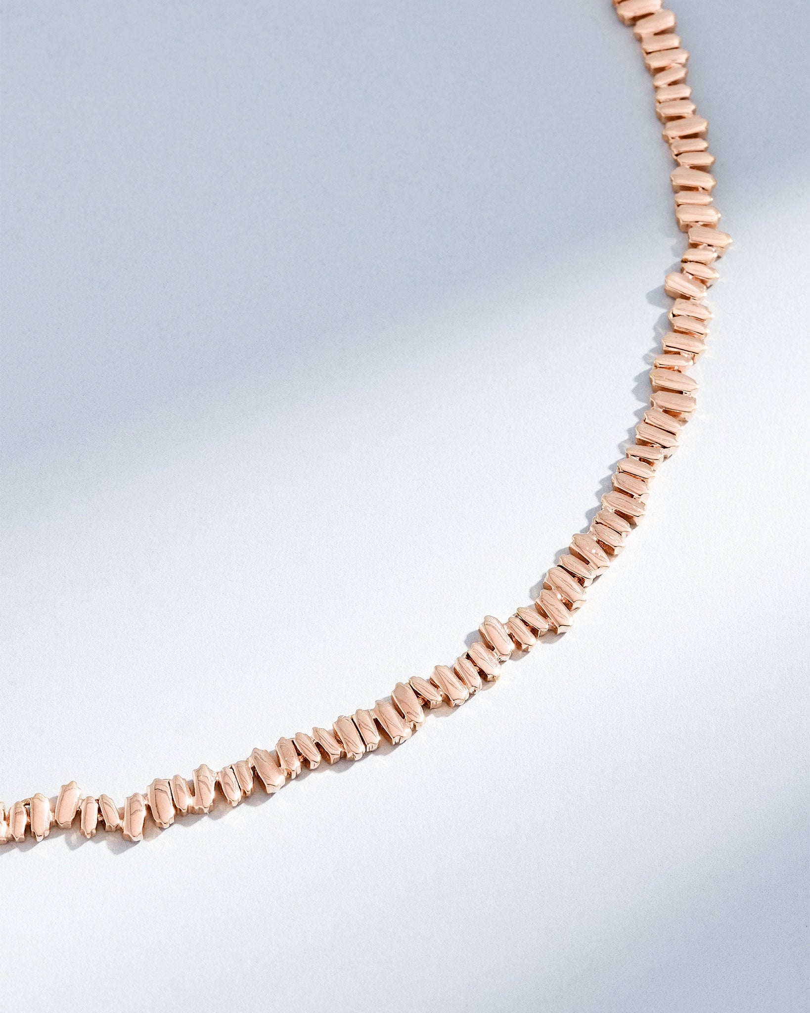 Suzanne Kalan Golden Tennis Necklace in 18k rose gold