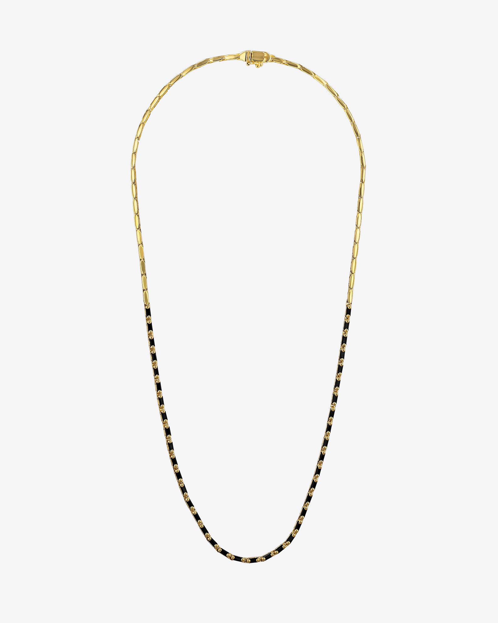 Linear Half Black Sapphire Tennis Necklace | Suzanne Kalan®