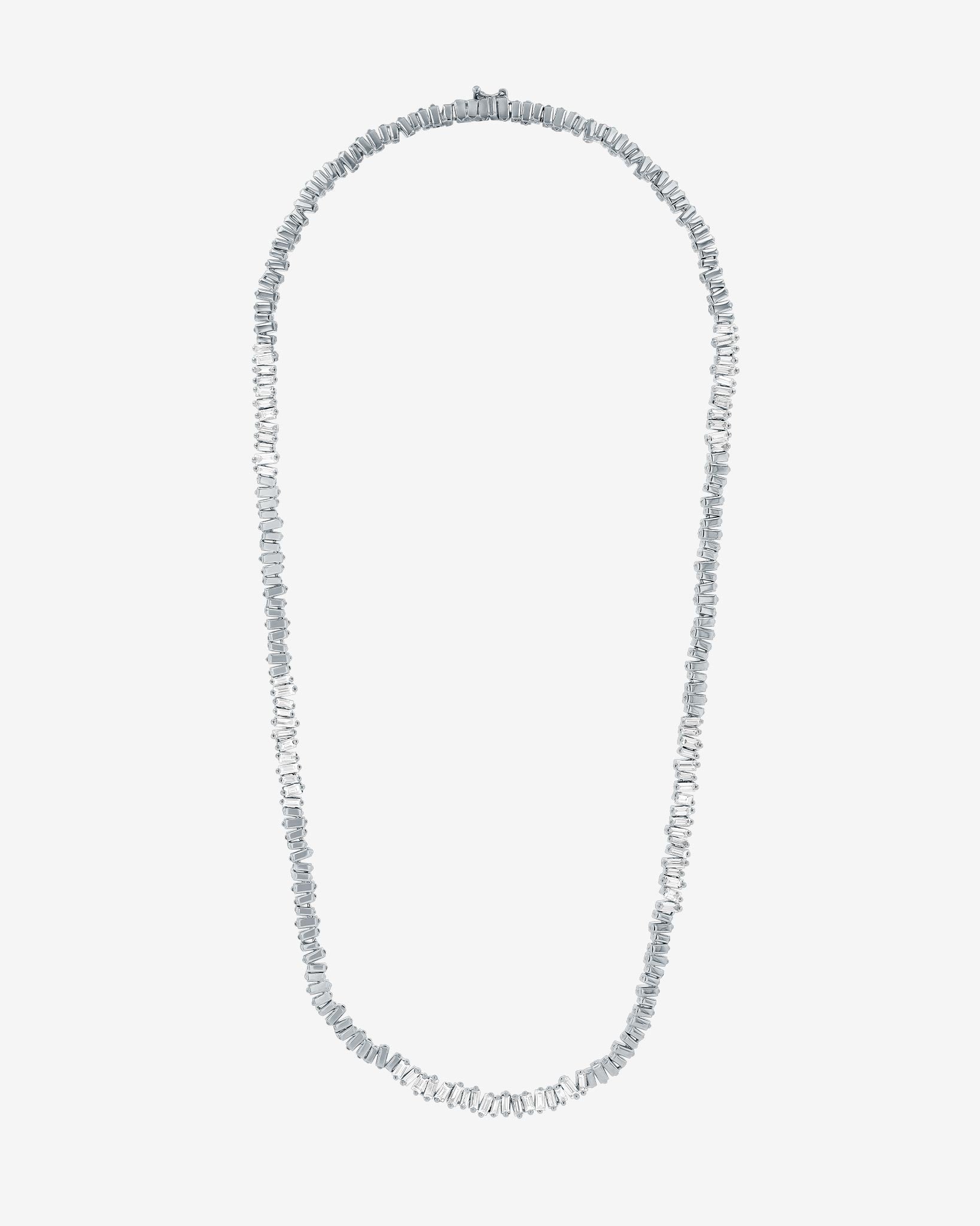 Classic Diamond 50/50 Tennis Necklace