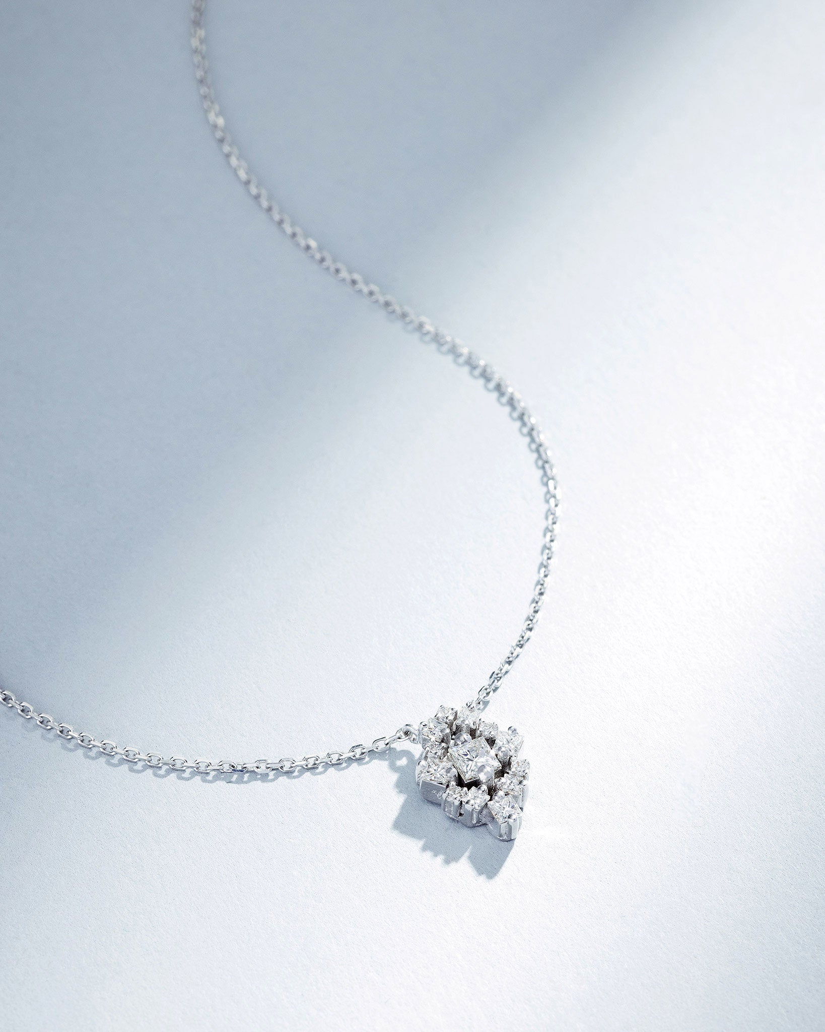 Suzanne Kalan La Fantaisie Star Diamond Pendant in 18k white gold