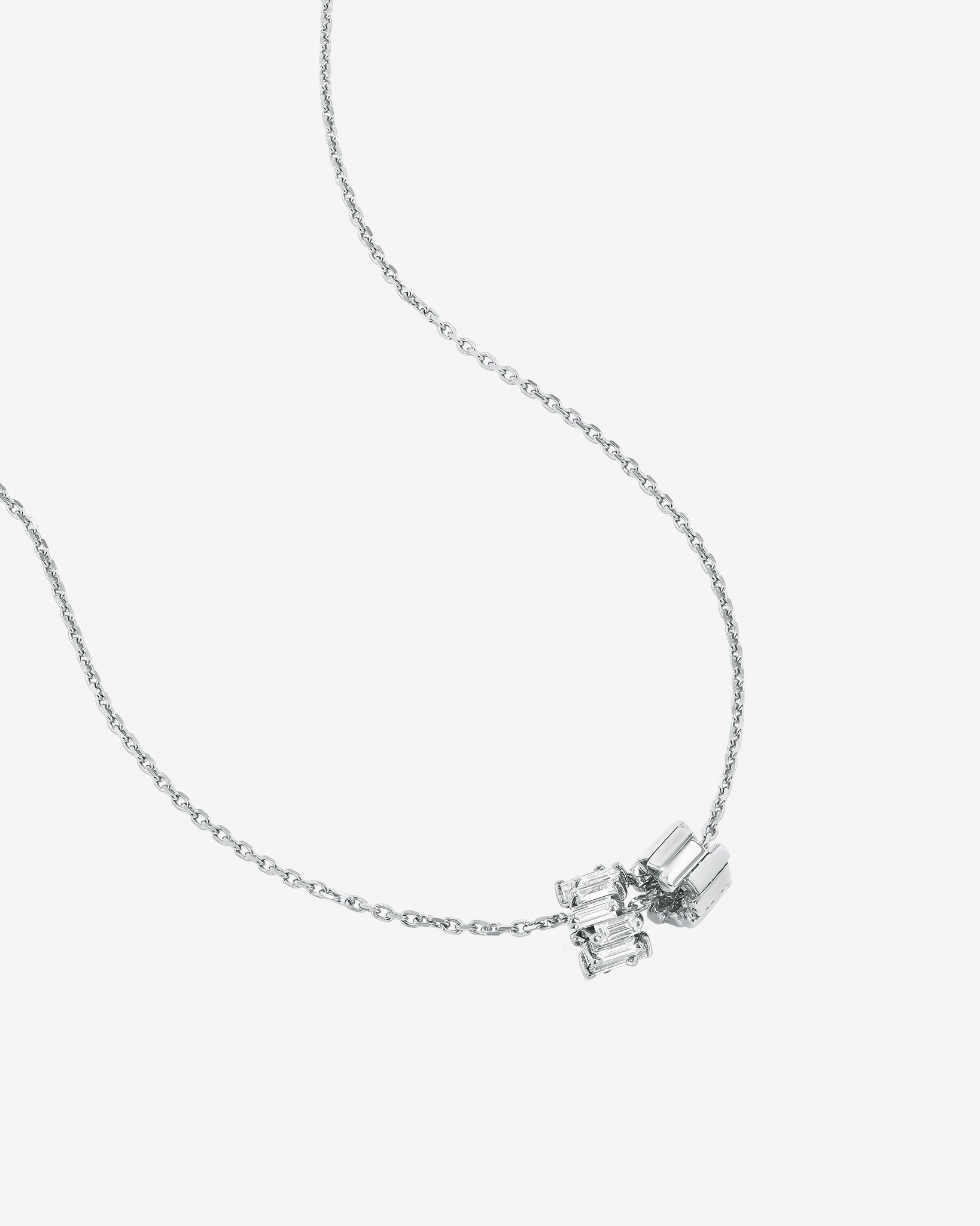 Suzanne Kalan Infinite Diamond & Golden Rondelle Pendant in 18k white gold