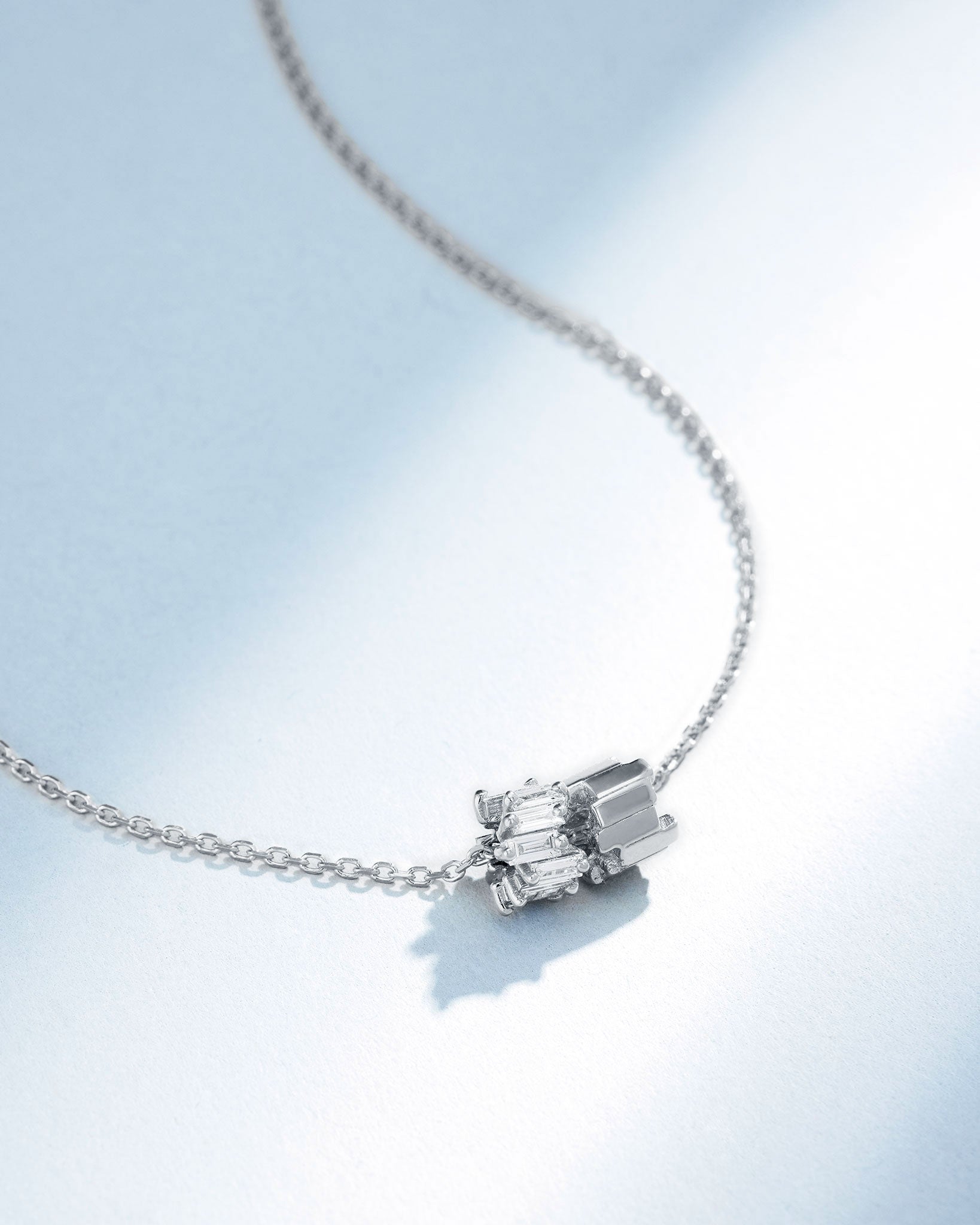 Suzanne Kalan Infinite Diamond & Golden Rondelle Pendant in 18k white gold