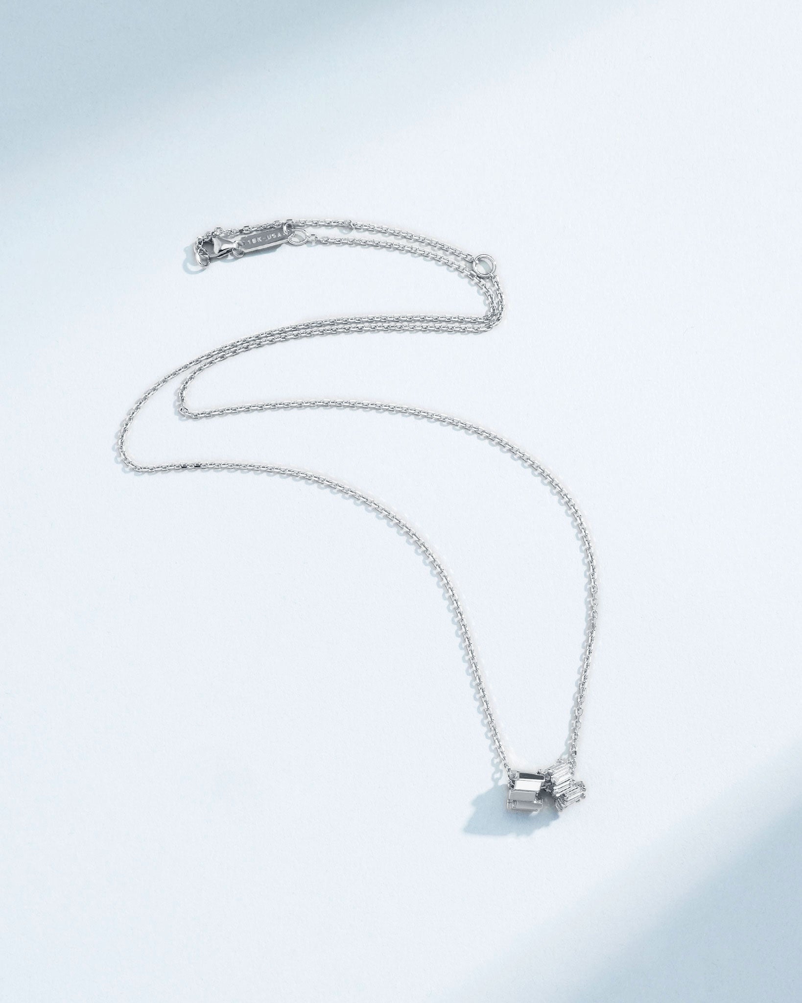 Suzanne Kalan Infinite Diamond & Golden Rondelle Pendant in 18k white gold