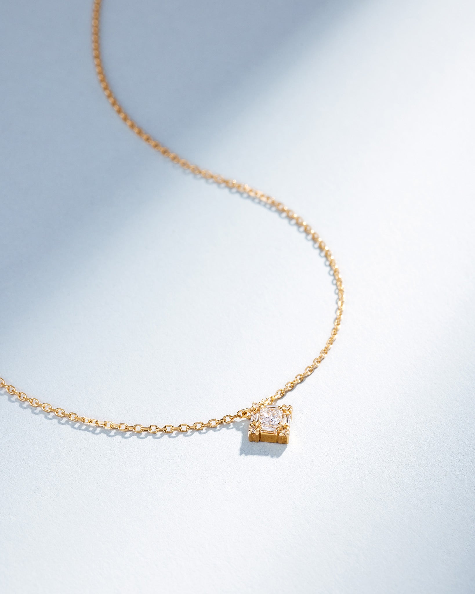 Suzanne Kalan Princess Mini Diamond Pendant in 18k yellow gold