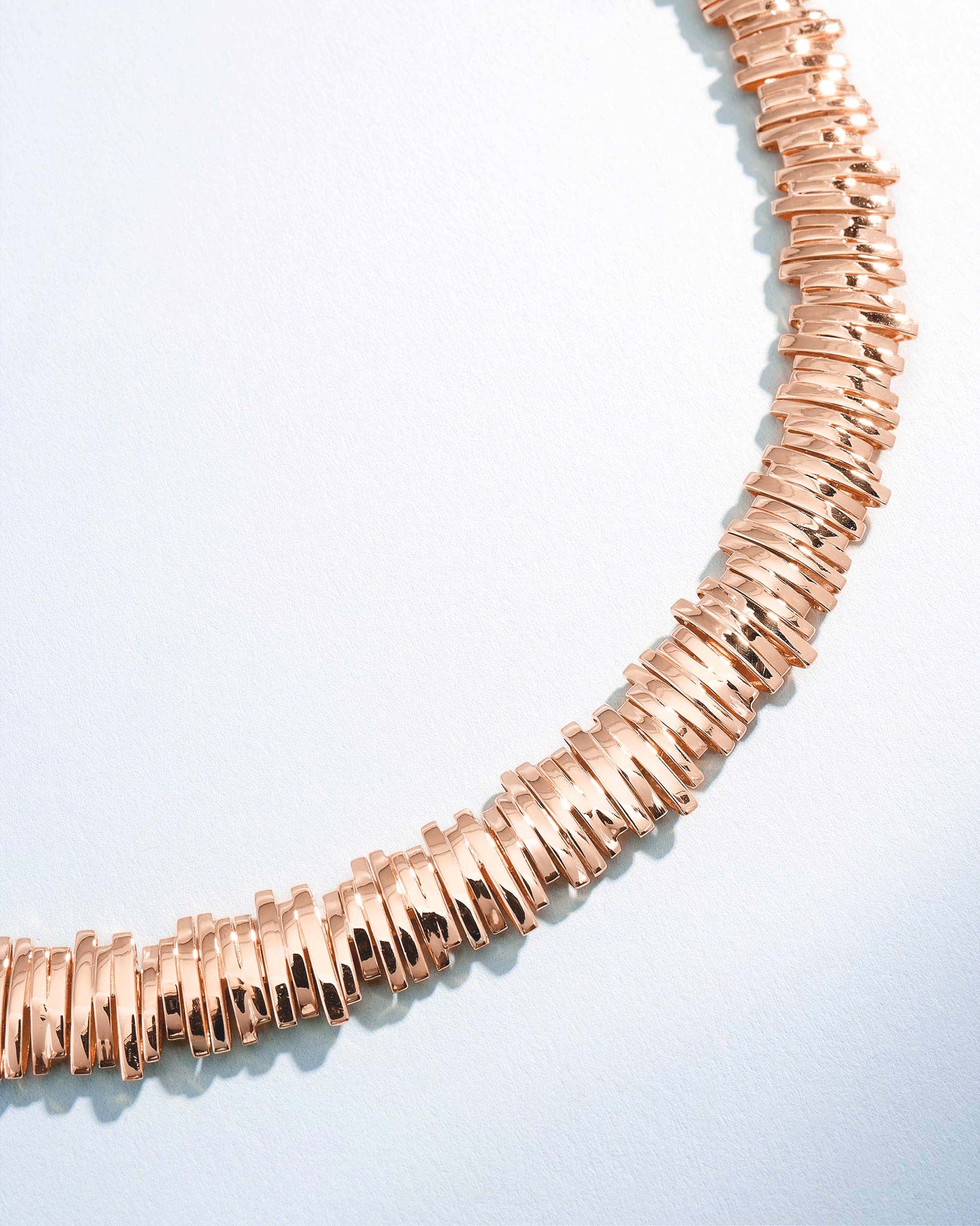 Suzanne Kalan Classic Gold Tennis Necklace in 18k rose gold