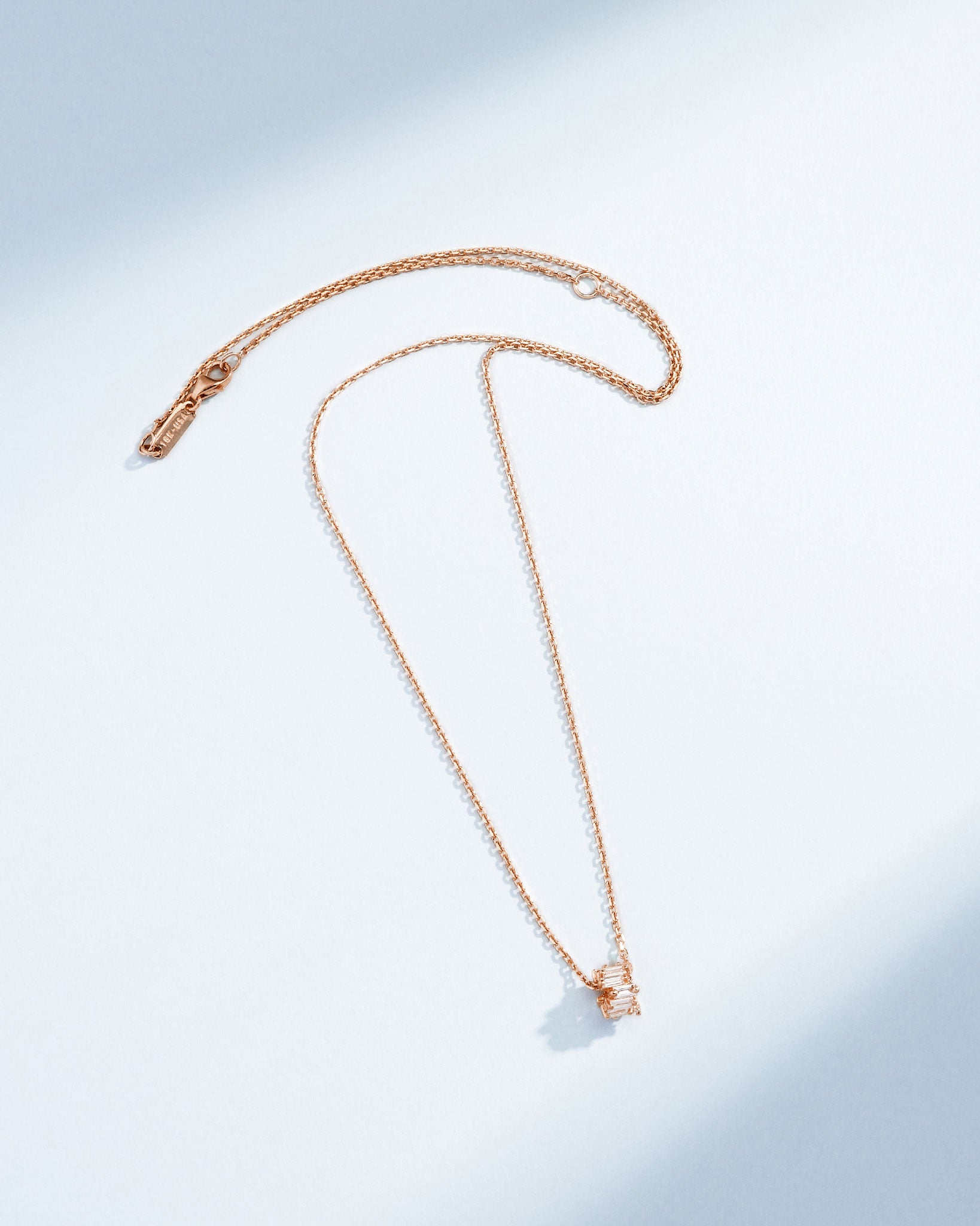 Suzanne Kalan Infinite Diamond Rondelle Pendant in 18k rose gold