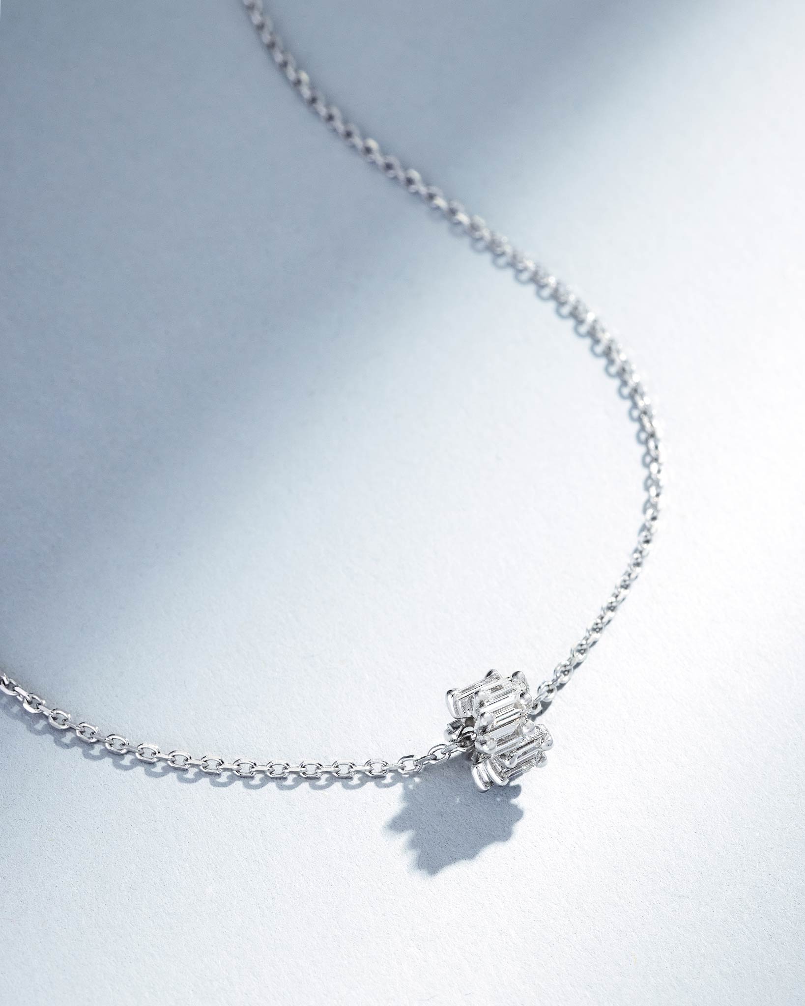 Suzanne Kalan Infinite Diamond Rondelle Pendant in 18k white gold